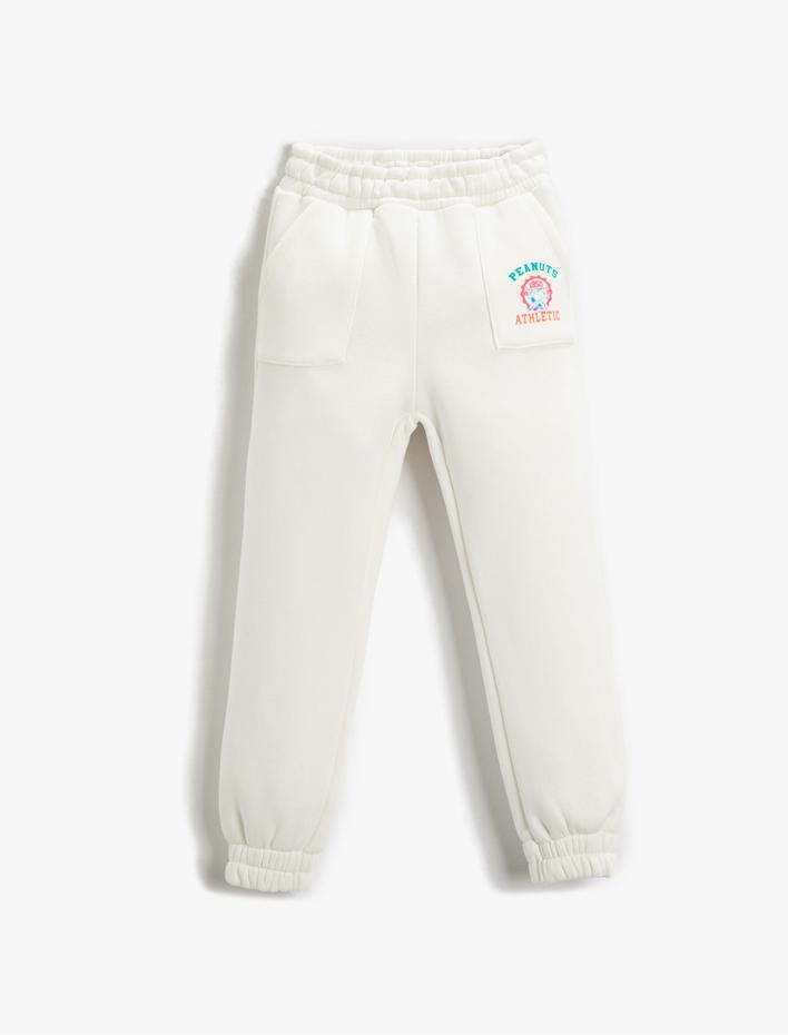 Kız Çocuk Snoopy Baskılı Lisanslı Eşofman Altı