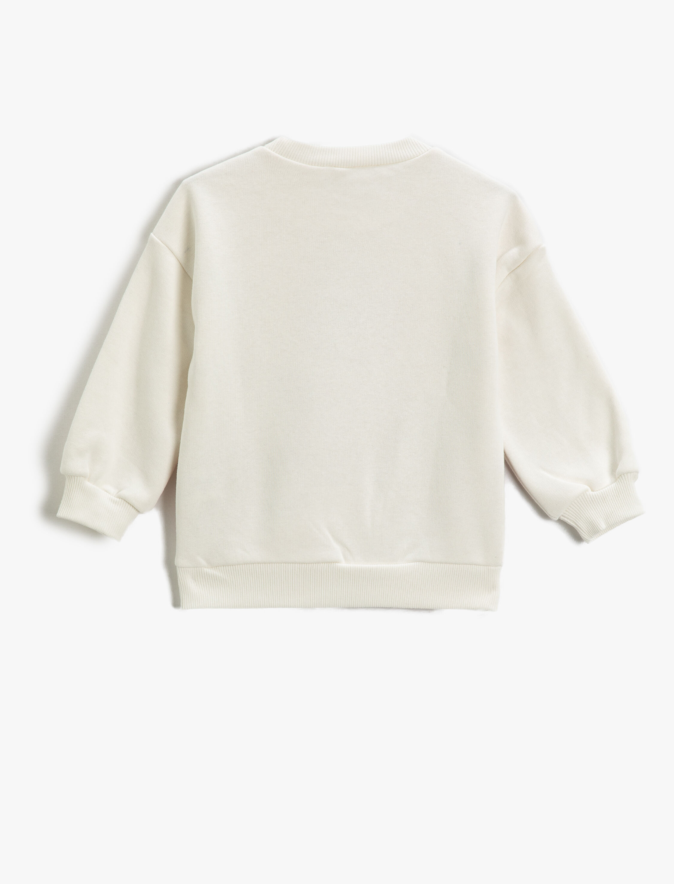  Kız Çocuk Kolej Baskılı Sweatshirt Bisiklet Yaka