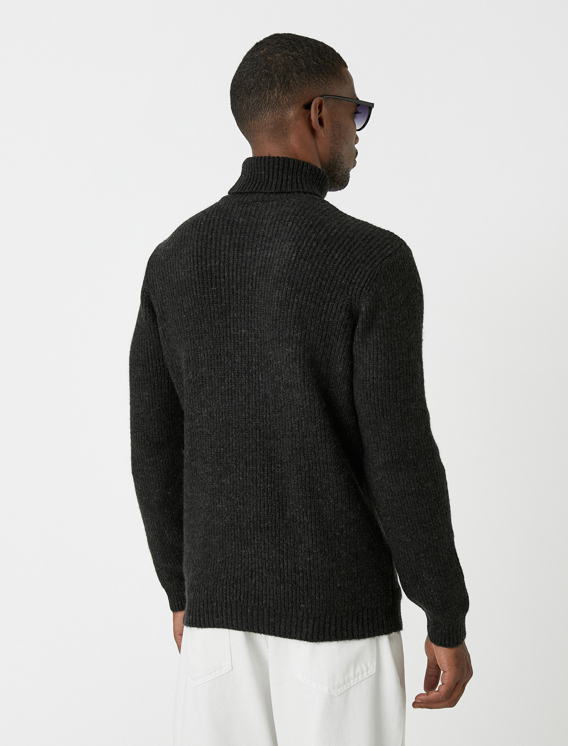   Basic Triko Kazak Balıkçı Yaka