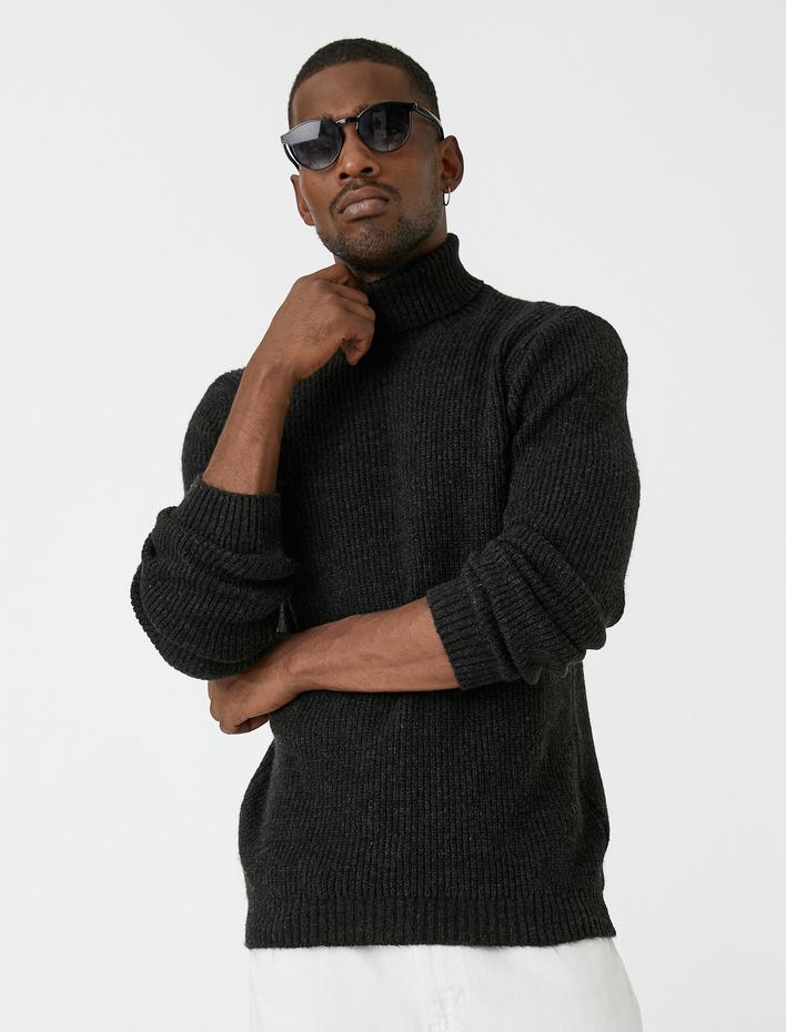  Basic Triko Kazak Balıkçı Yaka