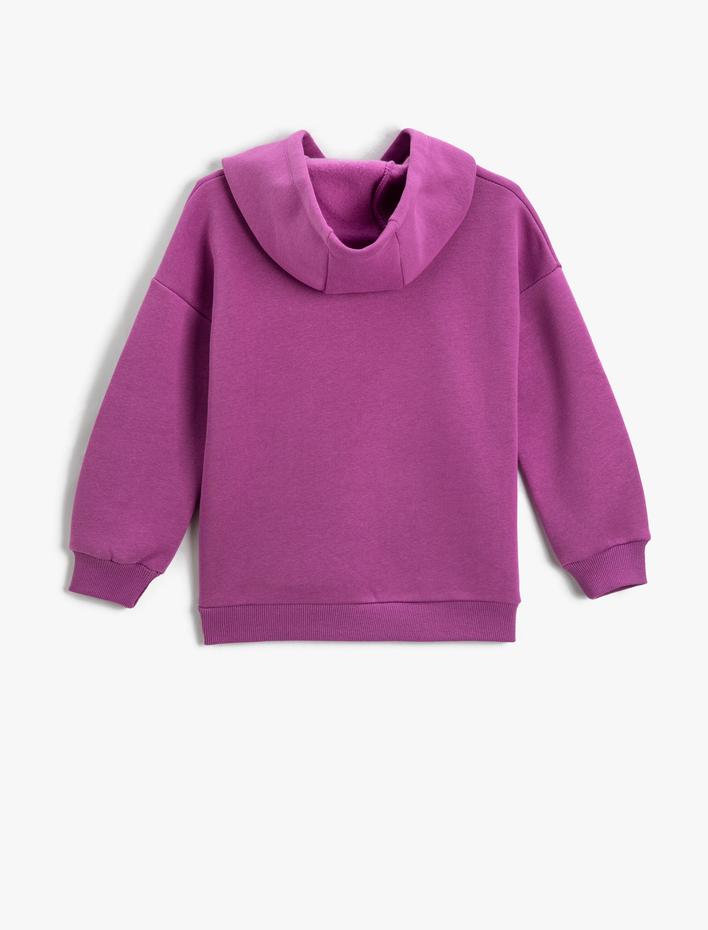 Kız Çocuk LoL Surprise Baskılı Kapşonlu Sweatshirt Lisanslı Uzun Kollu Simli Şardonlu