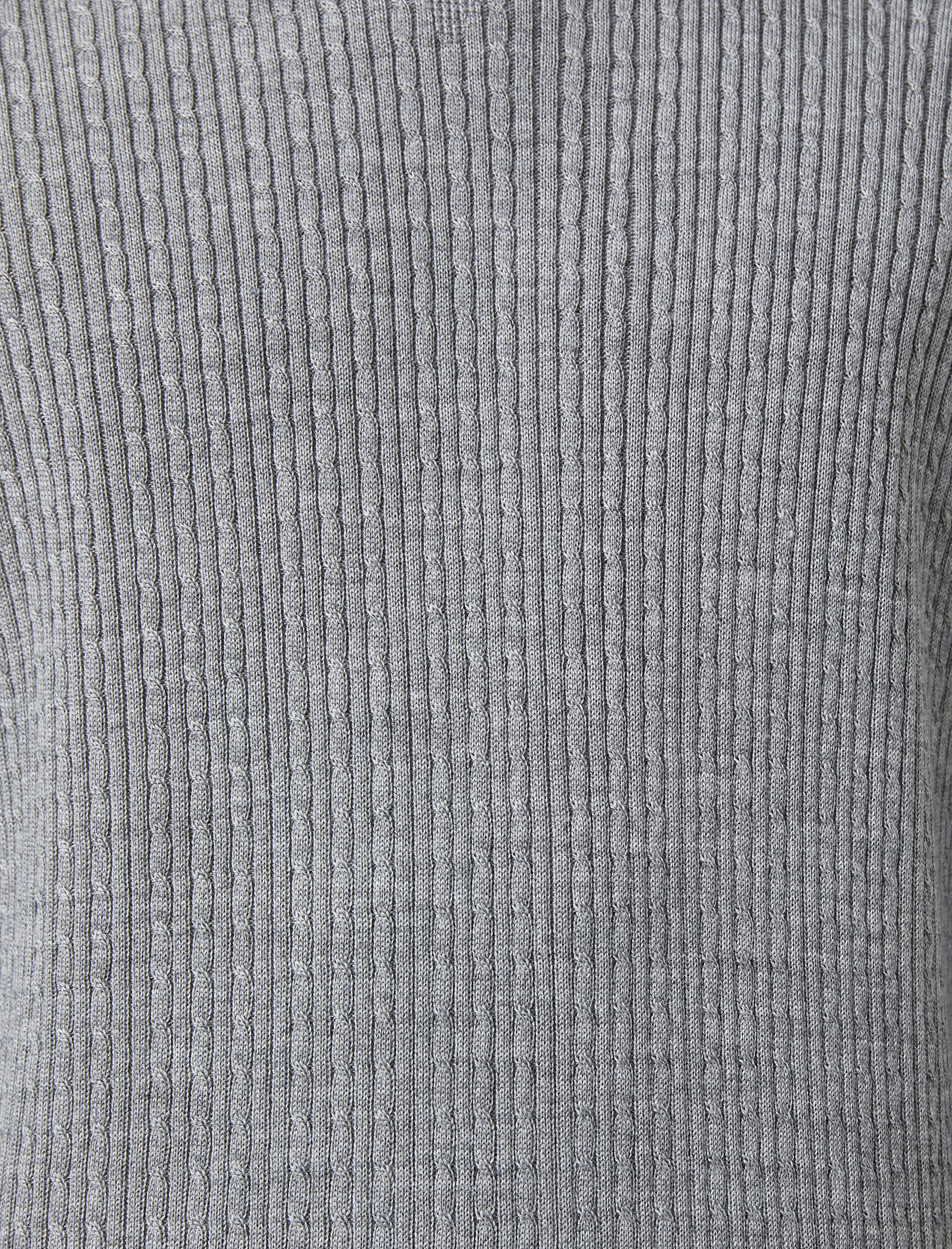   Basic Triko Kazak Örgü Detaylı Bisiklet Yaka