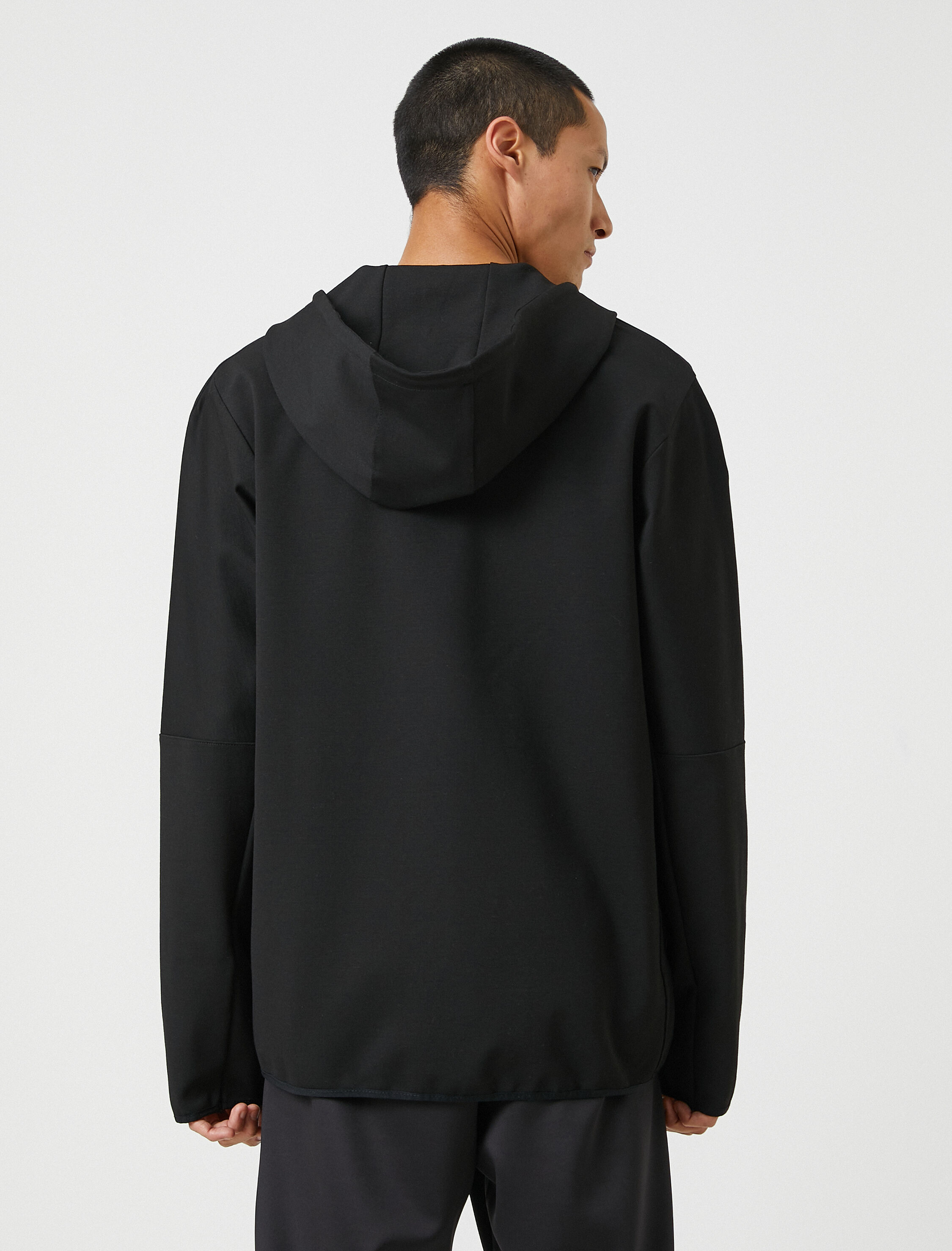   Kapşonlu Spor Sweatshirt Modal Karışımlı Dikiş Detaylı