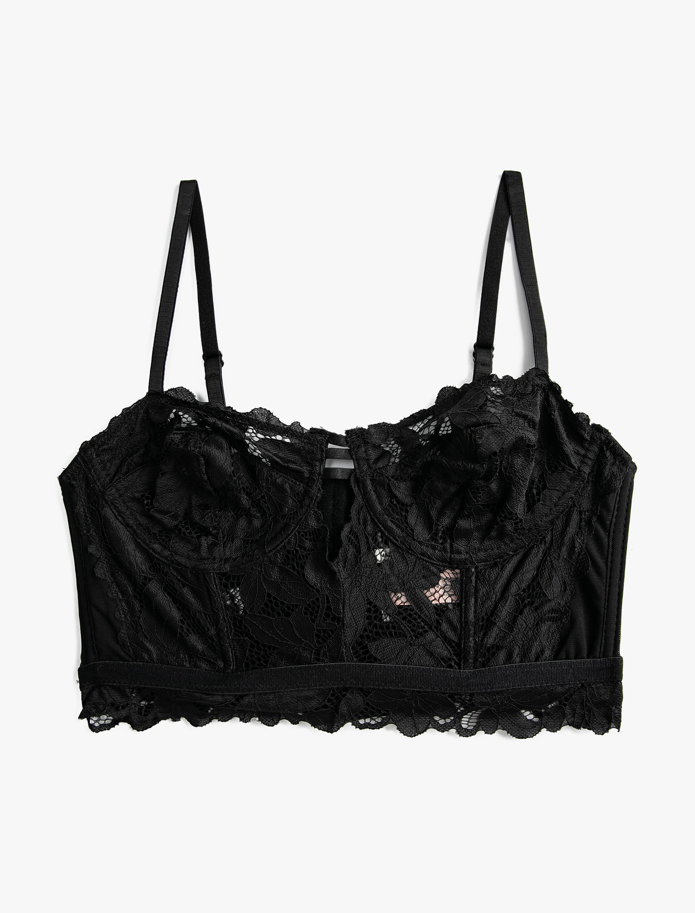   Dantelli Bralet Balenli Dolgusuz