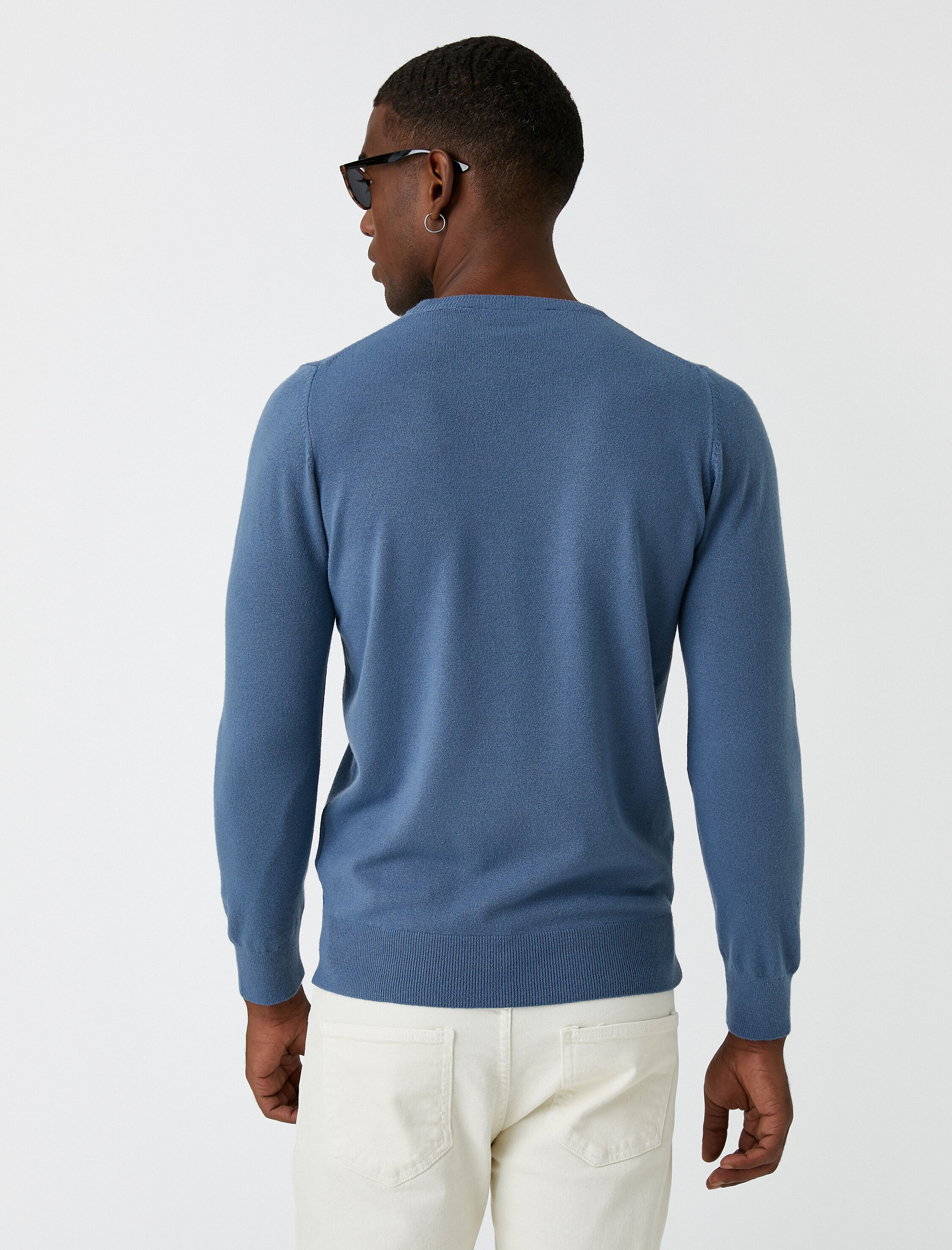   Basic Triko Kazak Bisiklet Yaka