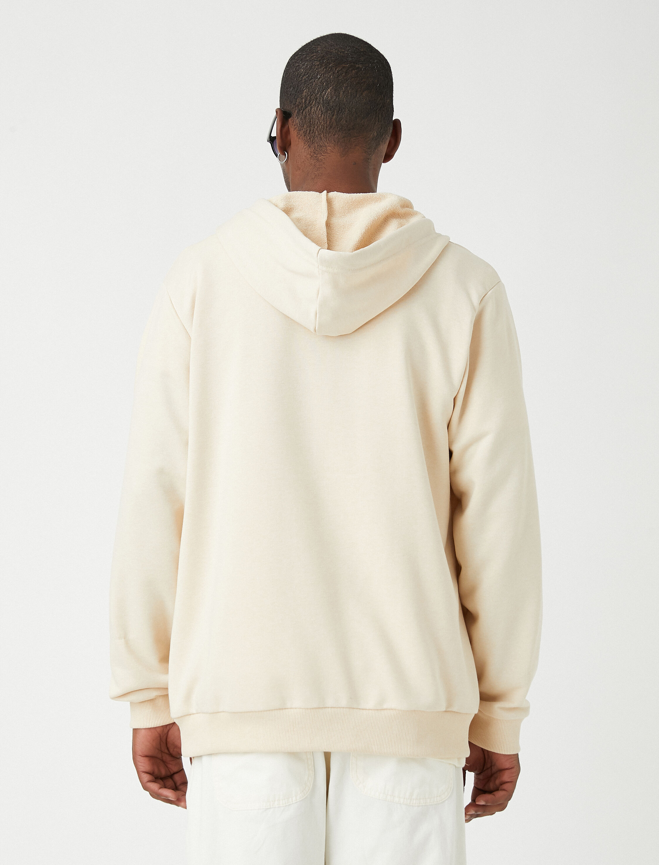 Fermuarlı Kapşonlu Sweatshirt
