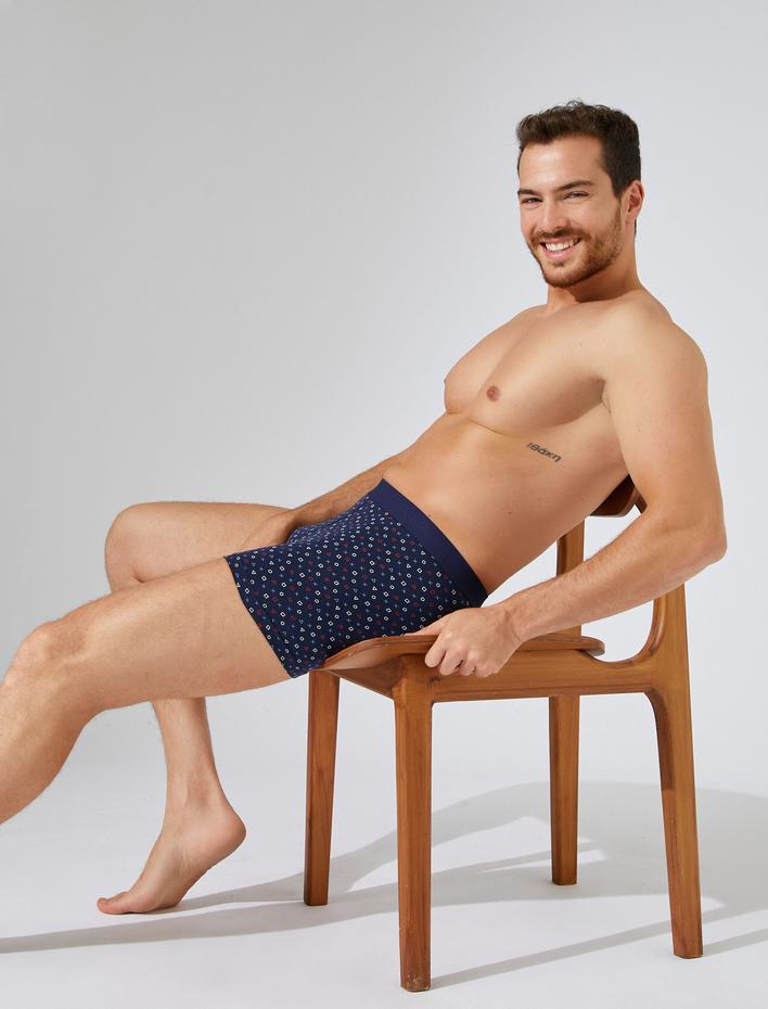  Baskılı Basic Regular Boxer