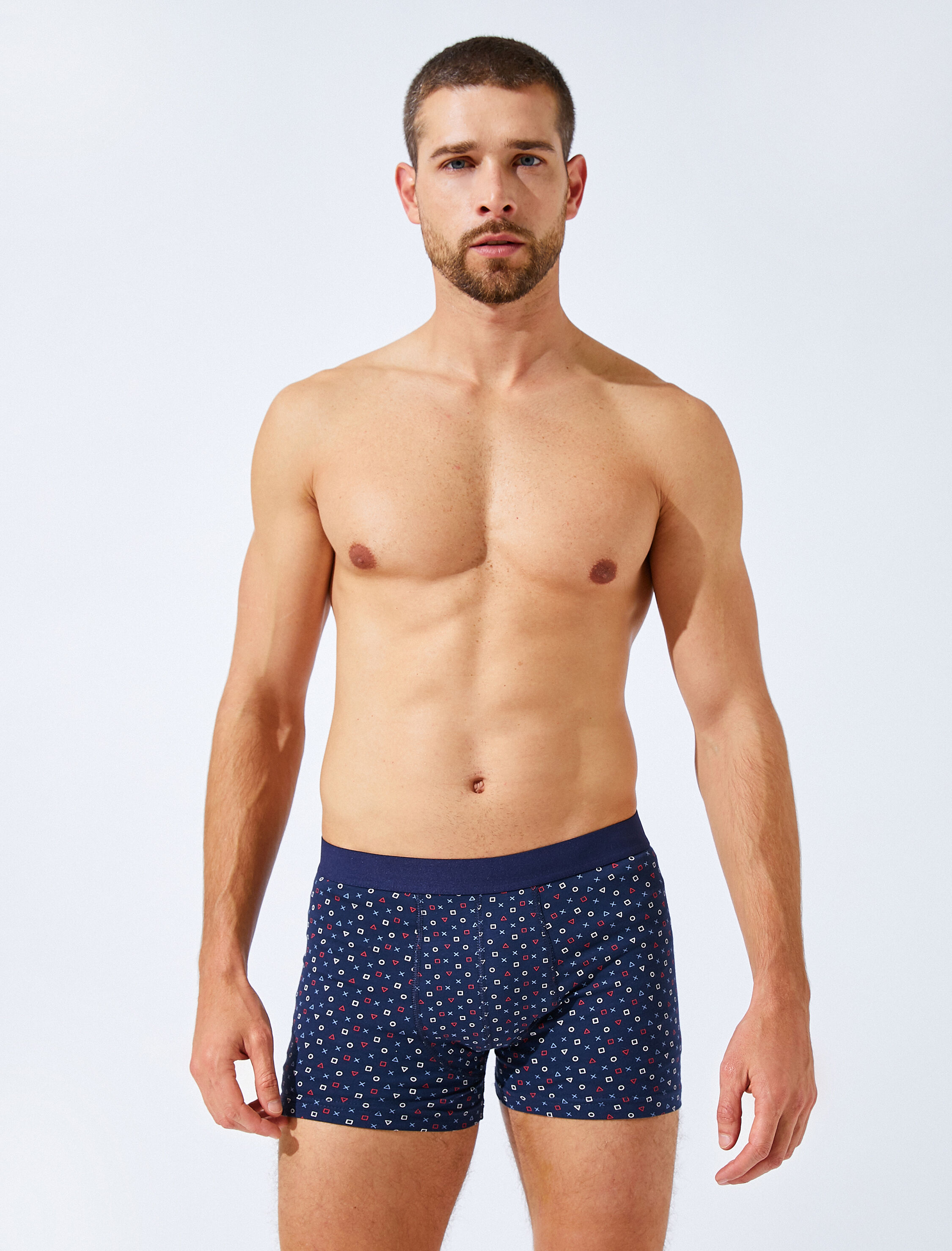   Baskılı Basic Regular Boxer