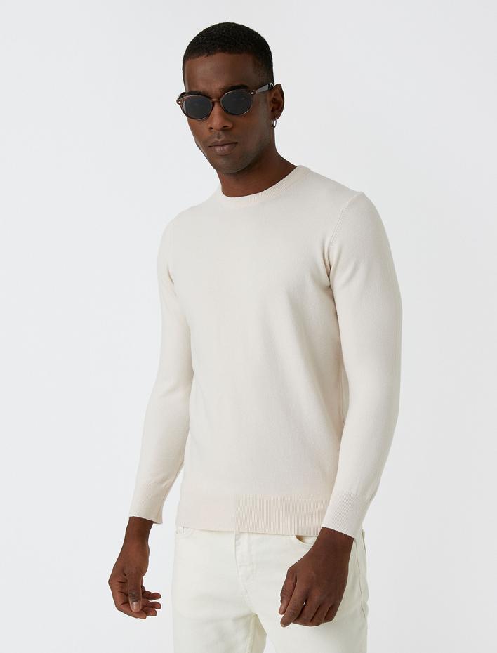  Basic Triko Kazak Bisiklet Yaka