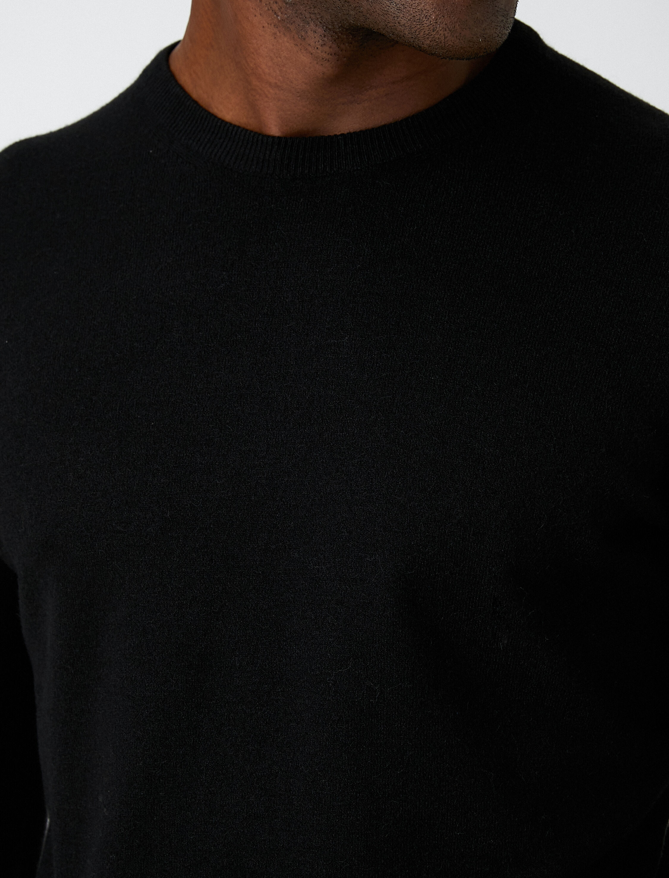   Basic Triko Kazak Bisiklet Yaka