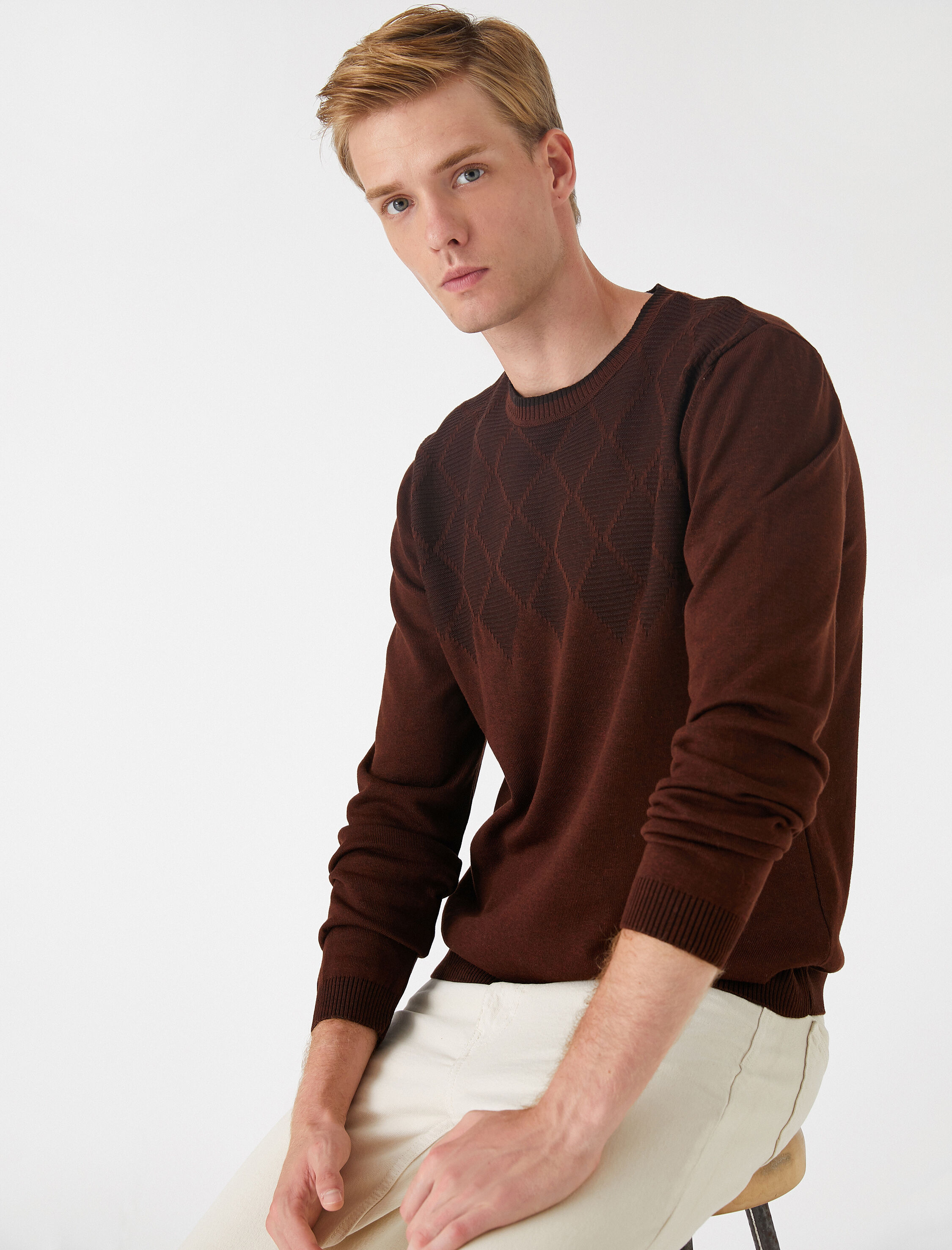   Geometrik Desenli Kazak