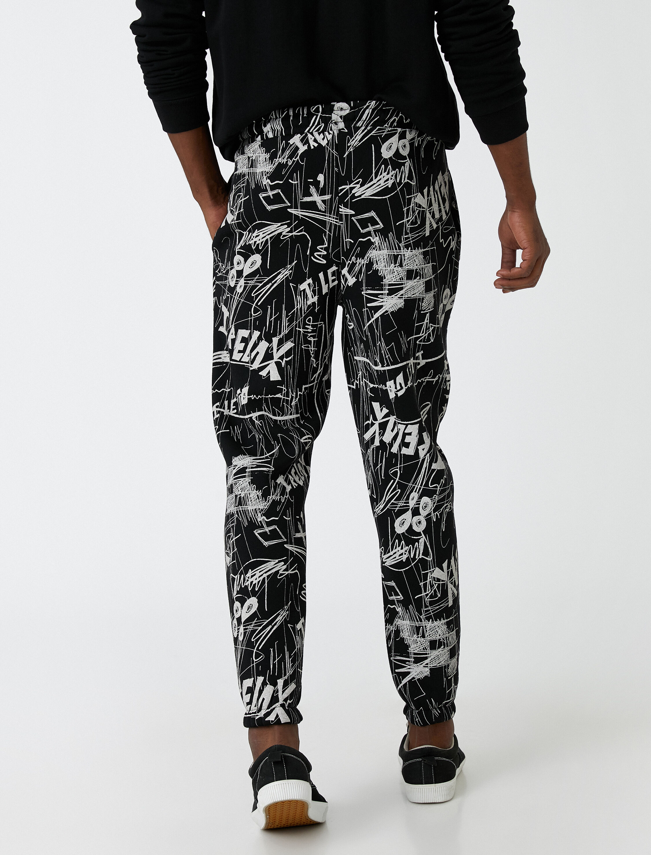   Slogan Baskılı Jogger Eşofman Altı