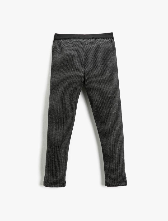 Kız Çocuk Basic Tayt Beli Lastikli