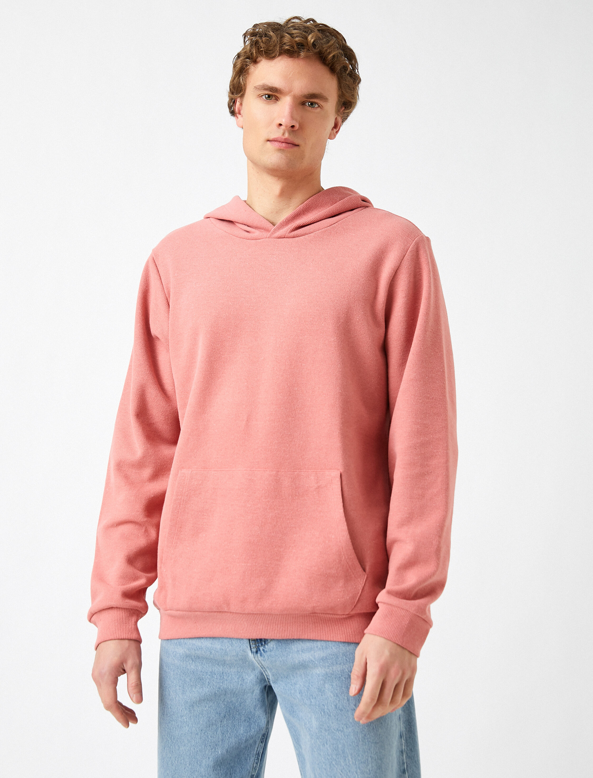   Fitilli Kapüşonlu Sweatshirt