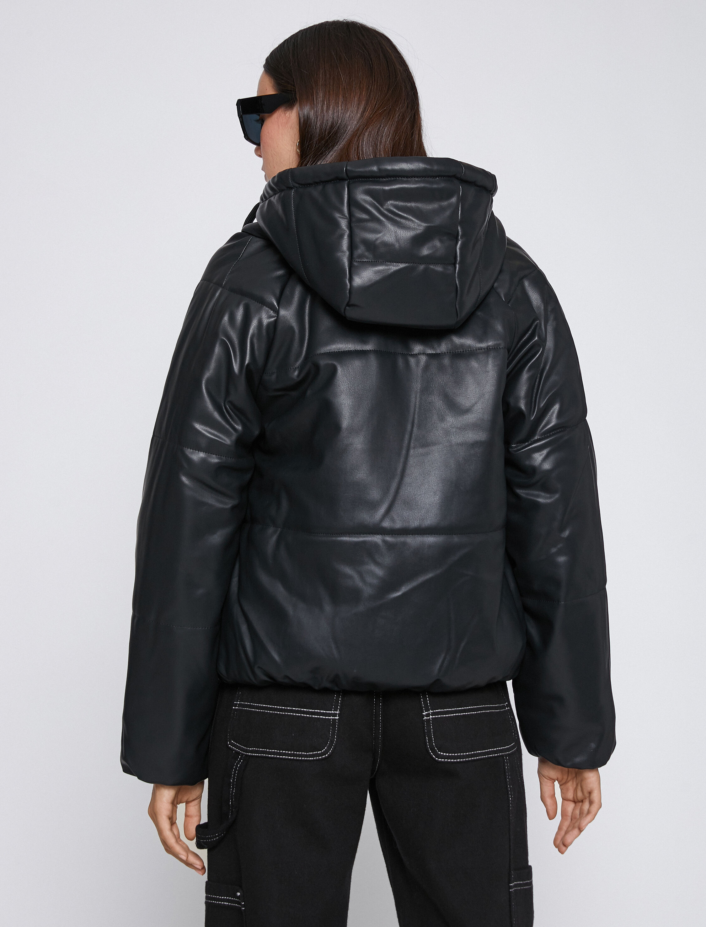   Şişme Mont Kapüşonlu Cep Detaylı