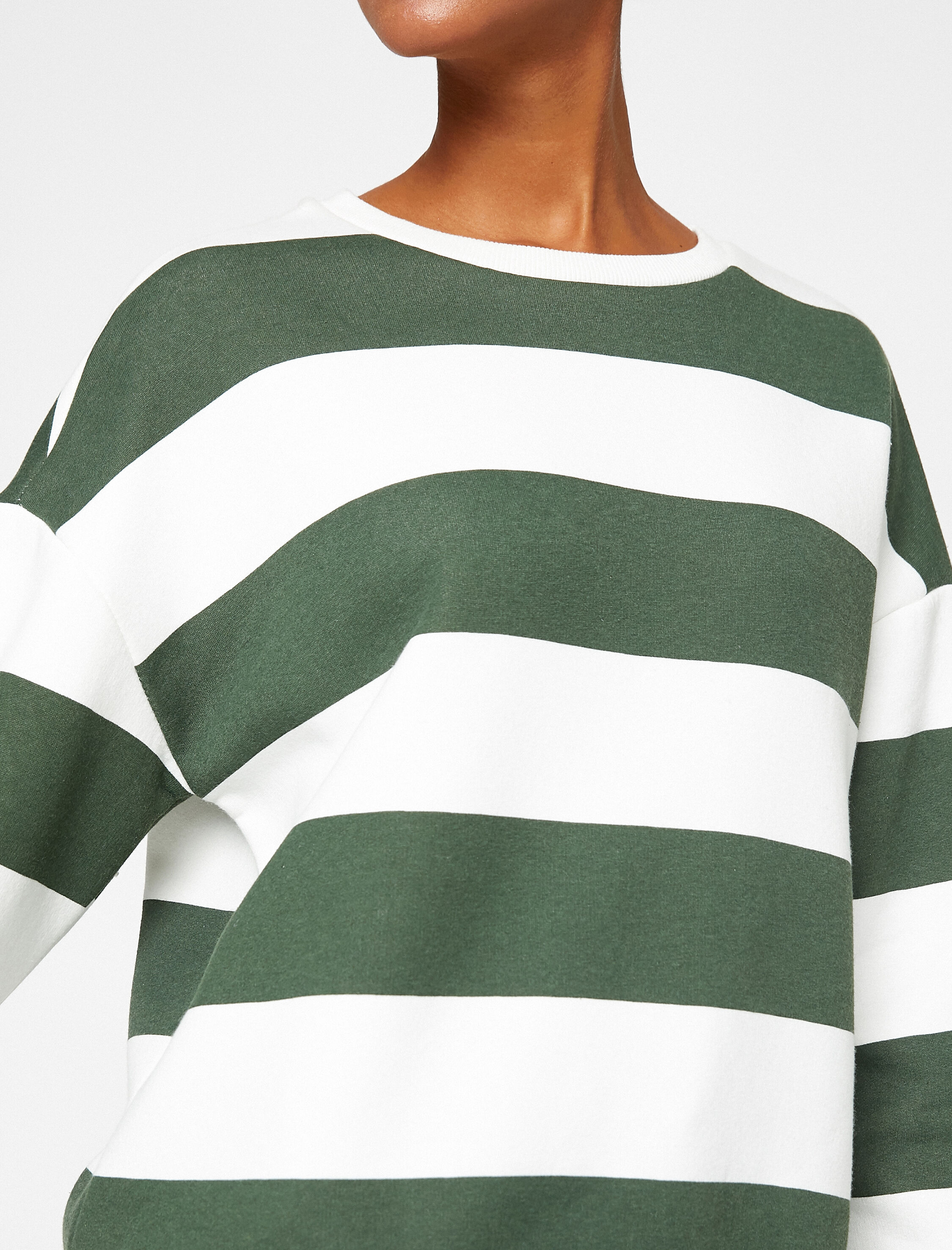   Bisiklet Yaka Sweatshirt Uzun Kollu İçi Polarlı