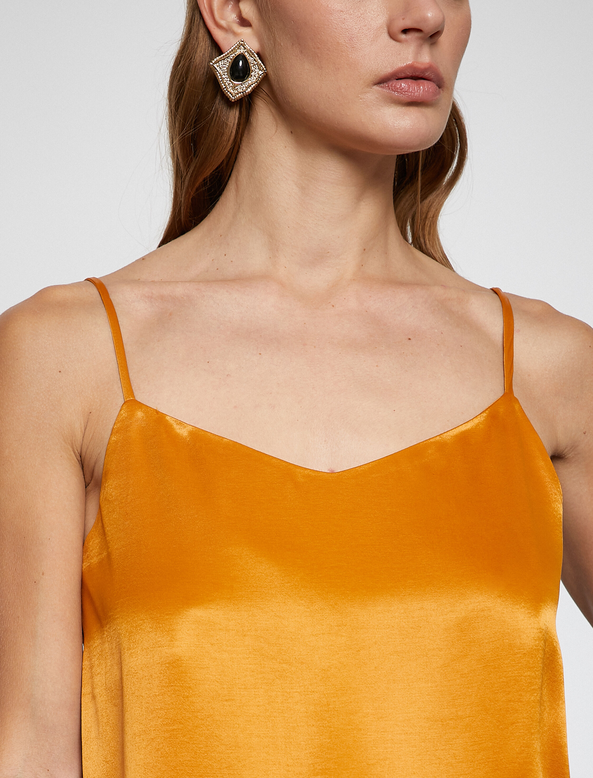   Melis Ağazat X Koton - Askılı Saten Bluz