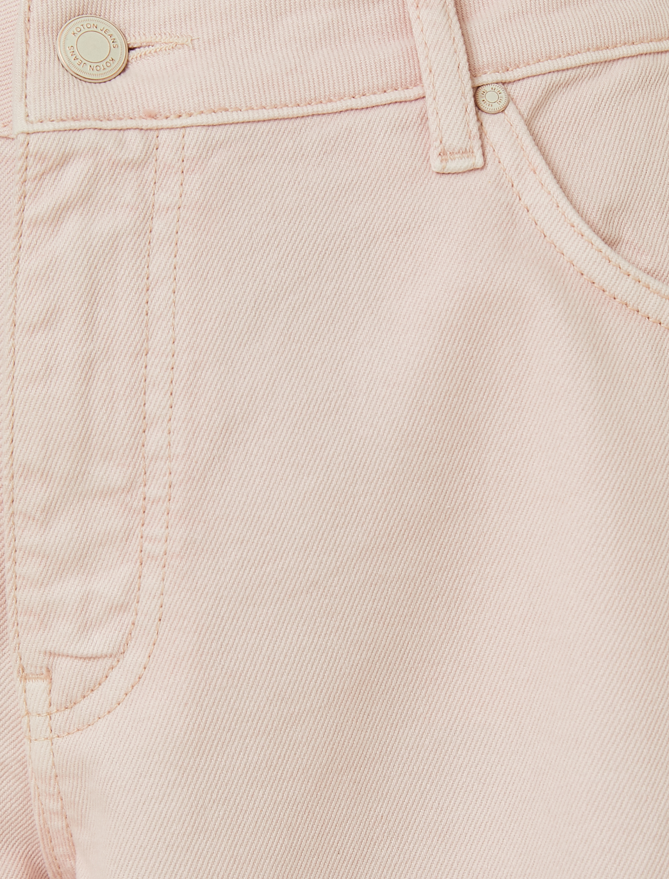   Düz Paça Kot Pantolon Yüksek Bel