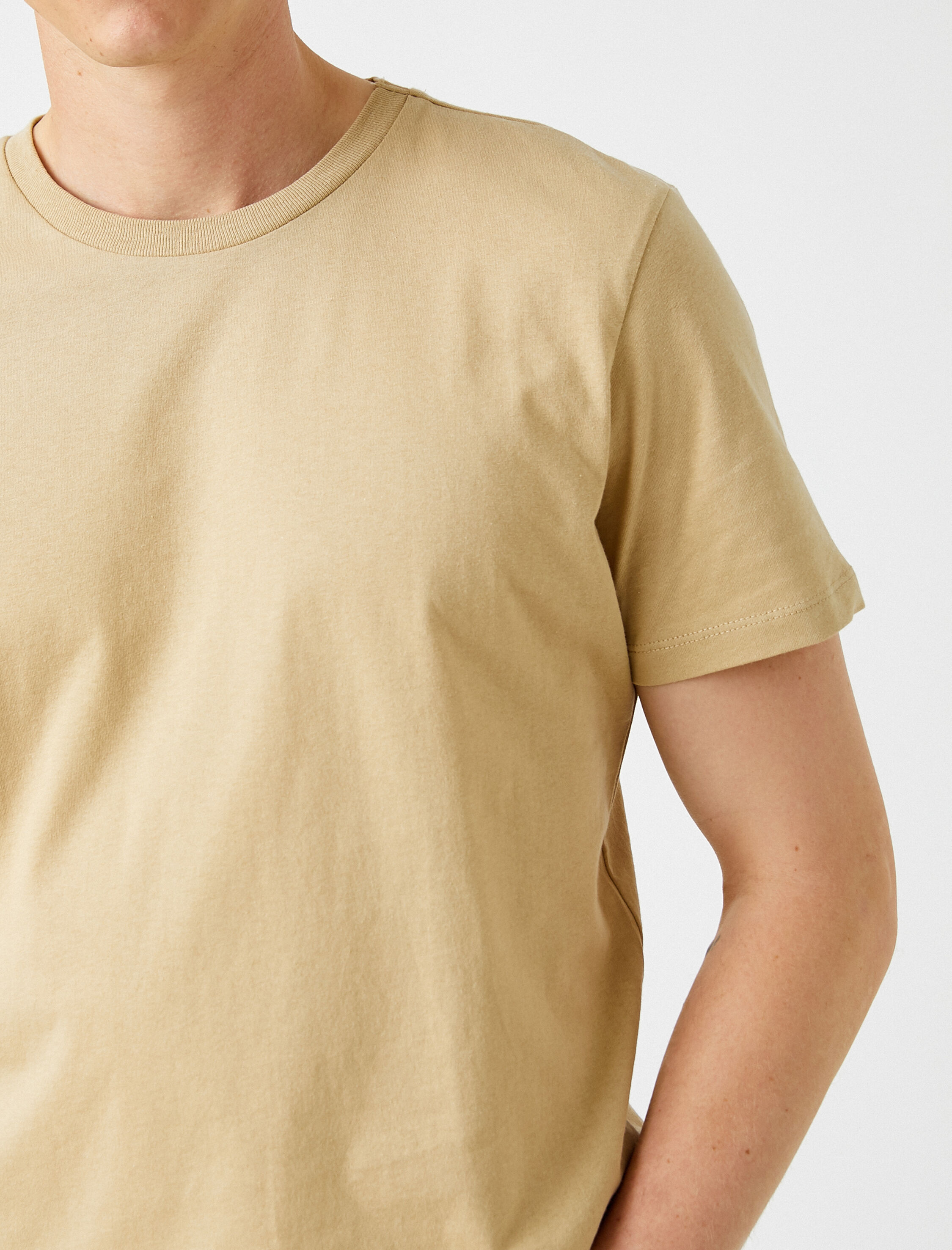   Basic Tişört Kısa Kollu Bisiklet Yaka