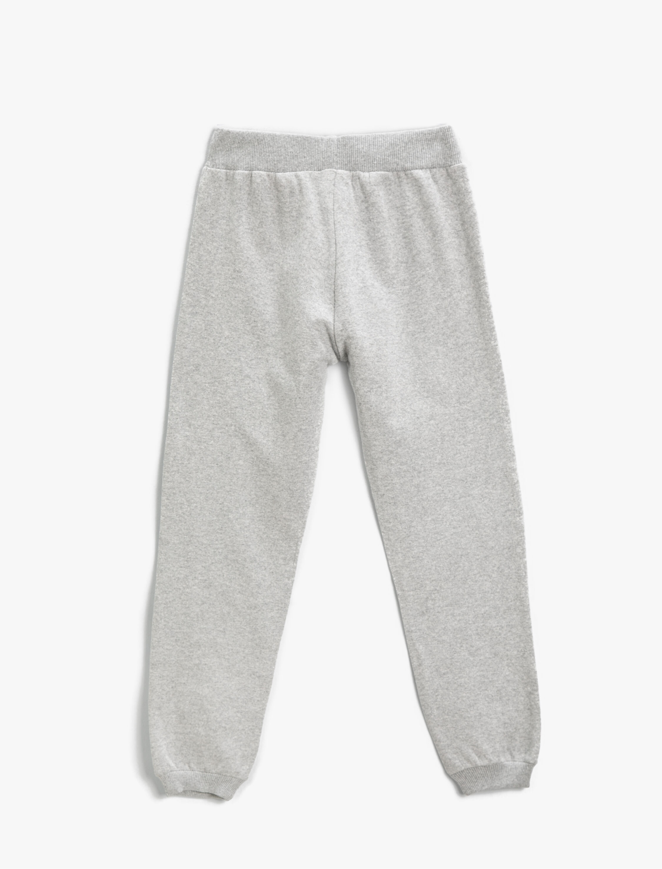  Kız Çocuk Basic Baskılı Jogger Eşofman Altı Belden Bağlamalı