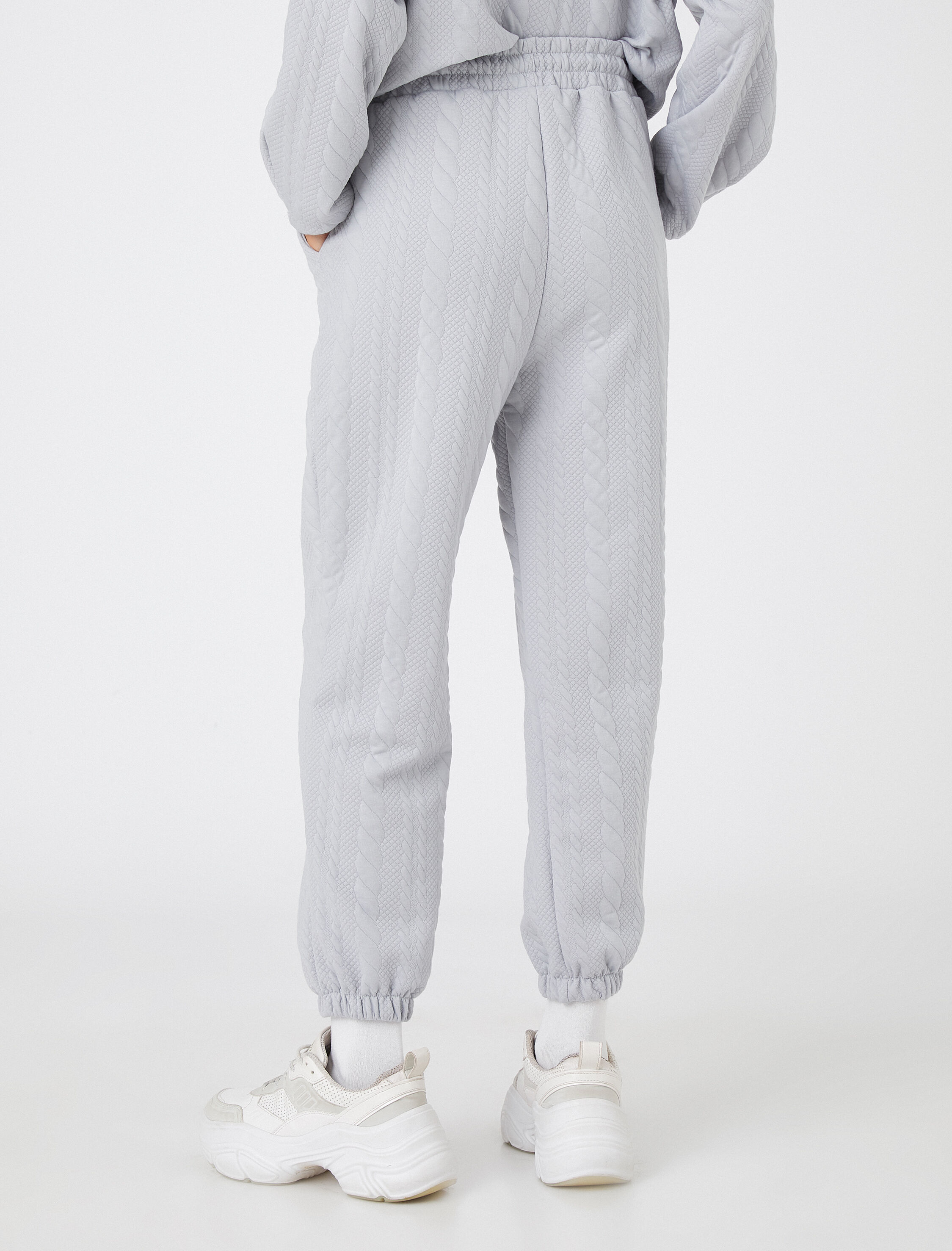   Jogger Eşofman Altı Desenli Beli Bağlamalı