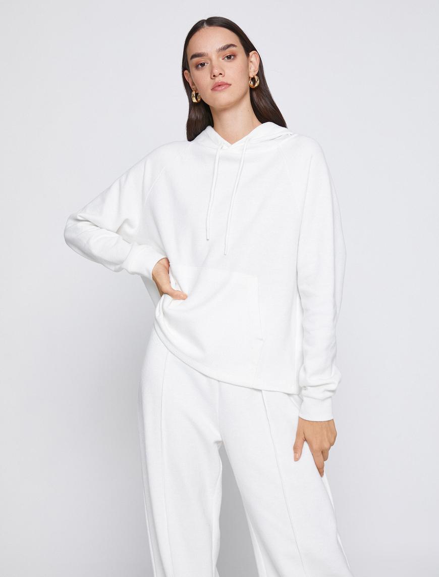   Kapüşonlu Sweatshirt Kanguru Cepli