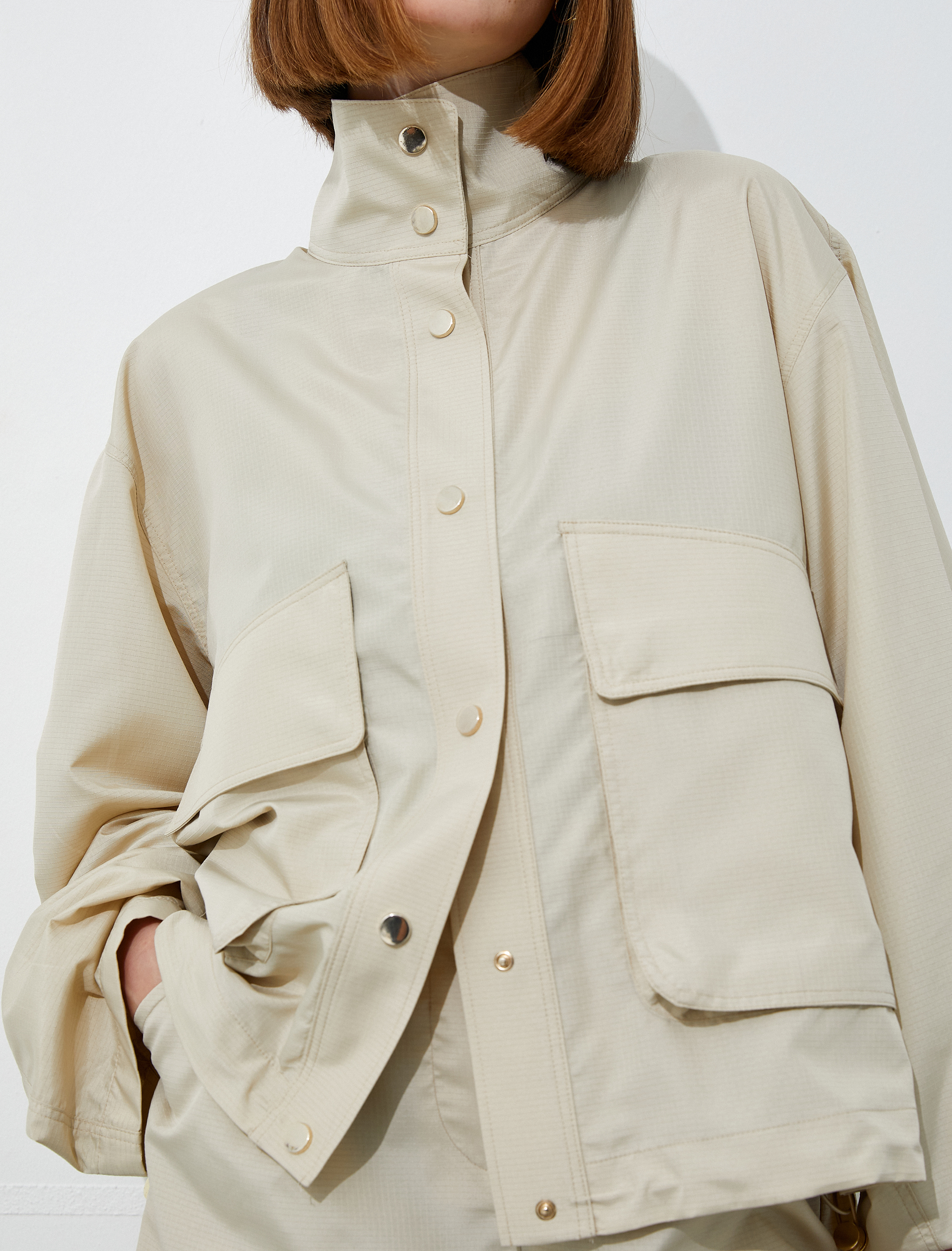   Cepli Çıtçıtlı Mevsimlik Ceket