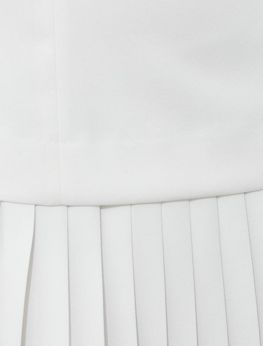   Ayşegül Afacan X Koton - Pileli Kolsuz Mini Elbise
