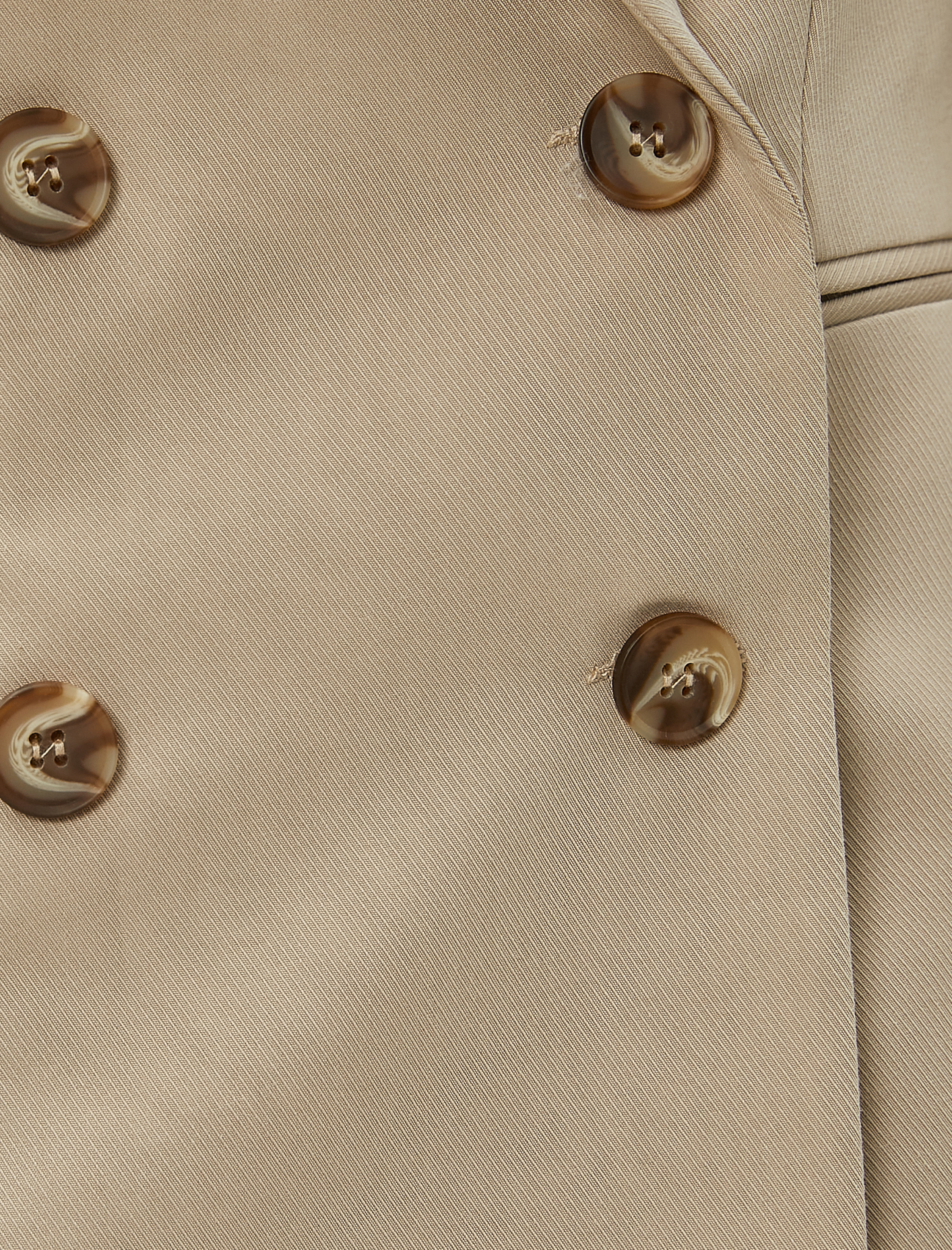   Blazer Ceket Kruvaze Düğmeli Modal Karışımlı