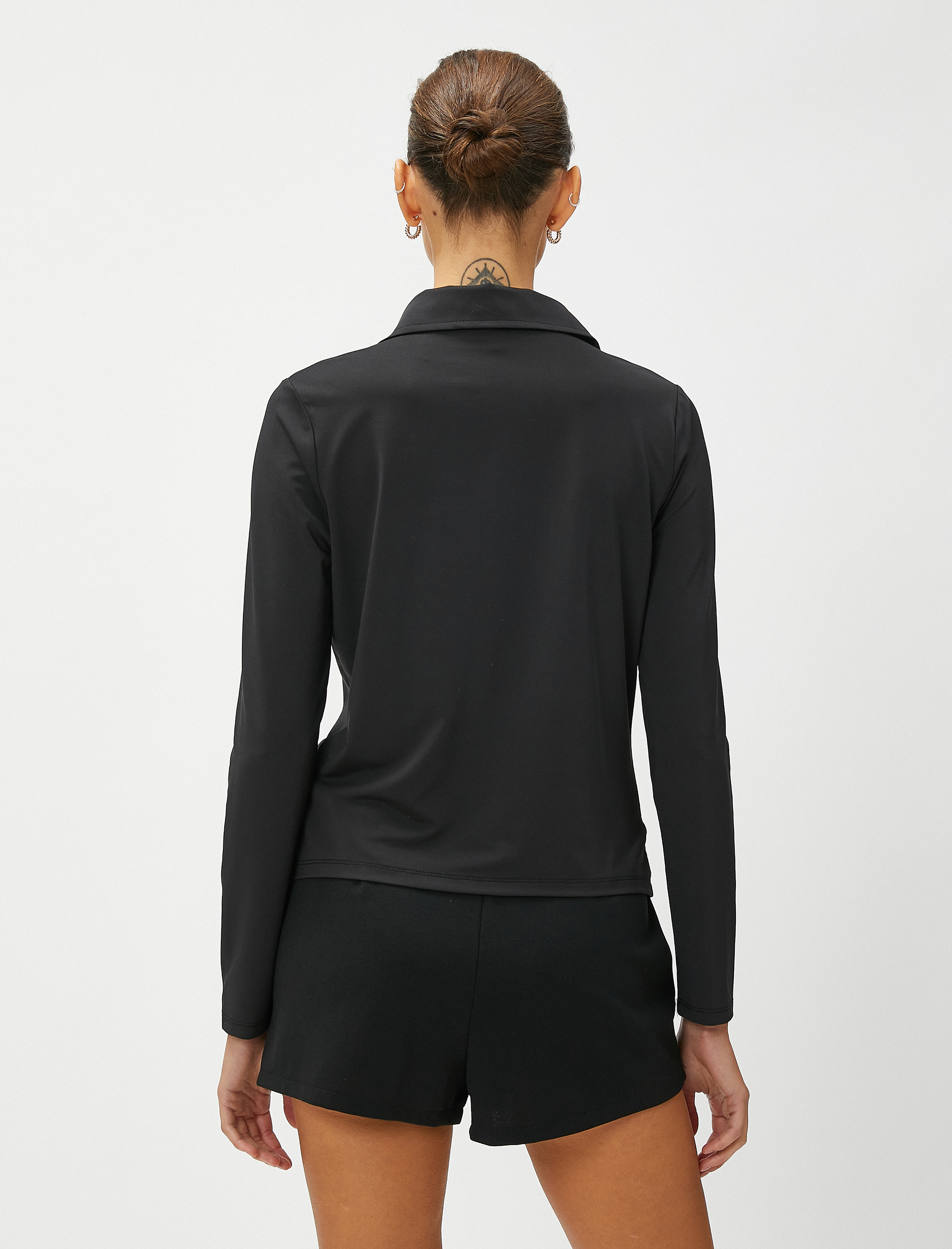   Drapeli Gömlek Uzun Kollu