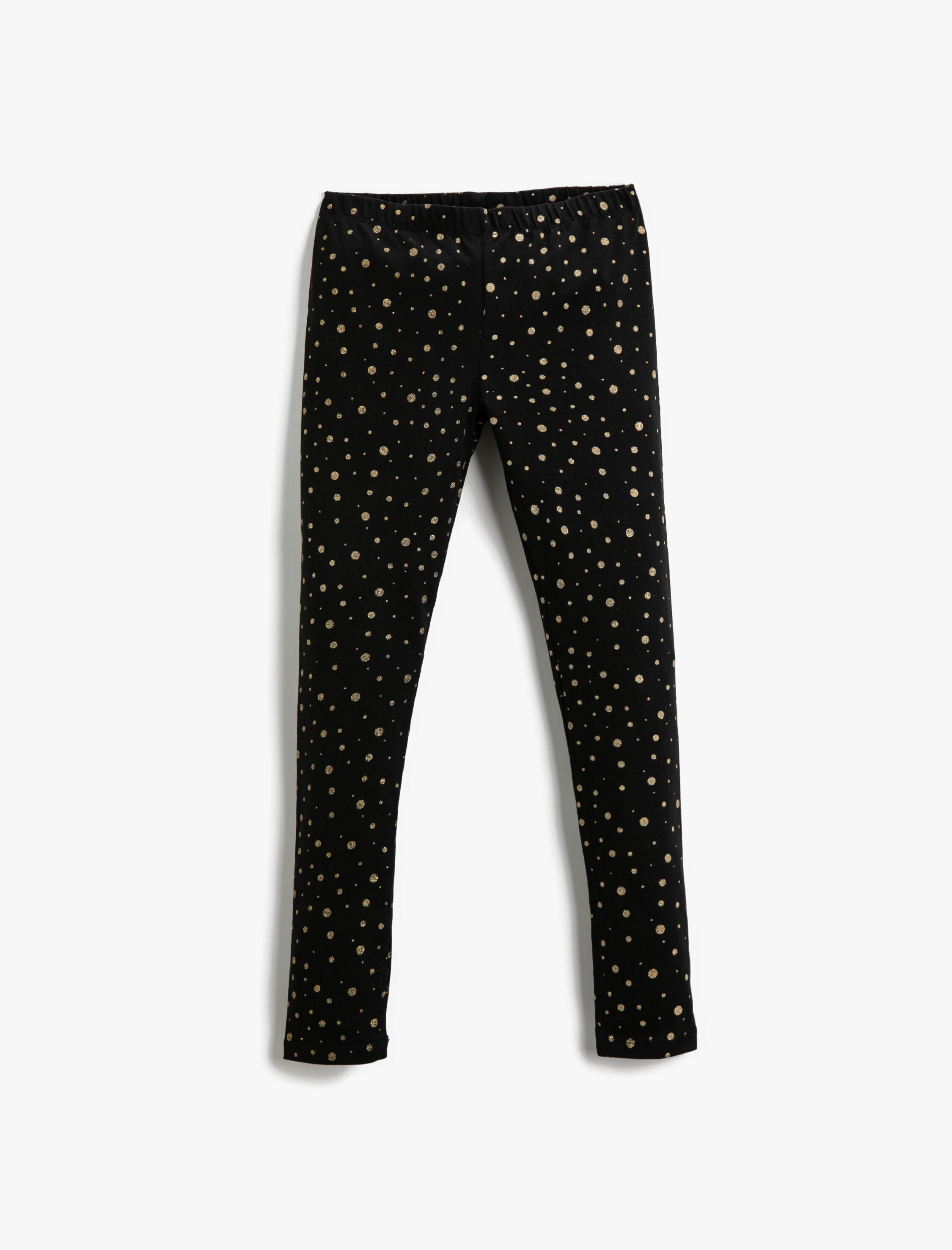  Kız Çocuk Desenli Tayt Beli Lastikli