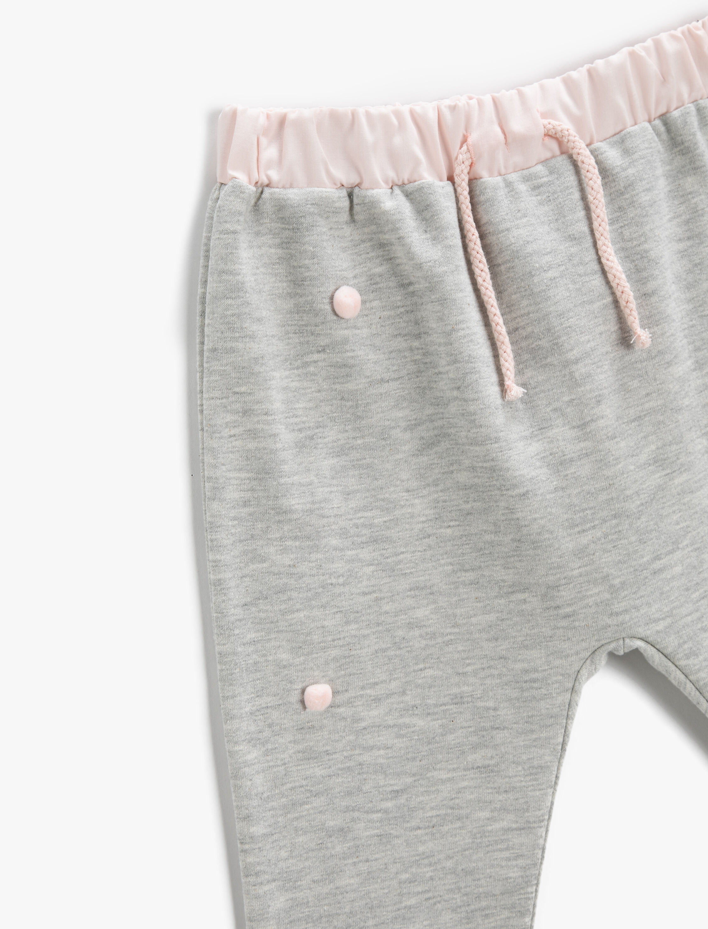  Kız Bebek Basic Jogger Eşofman Altı Belden Bağlamalı