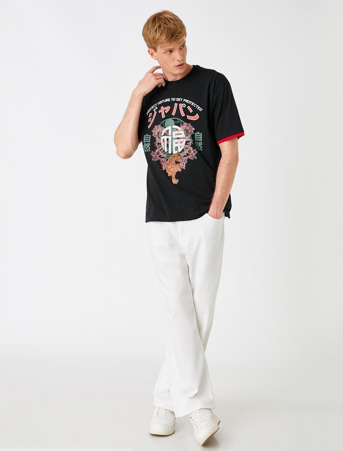  Oversize Baskılı Tişört