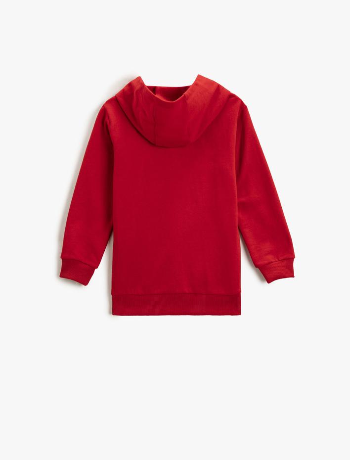 Erkek Çocuk Yenilmezler Baskılı Kapüşonlu Sweatshirt Lisanslı