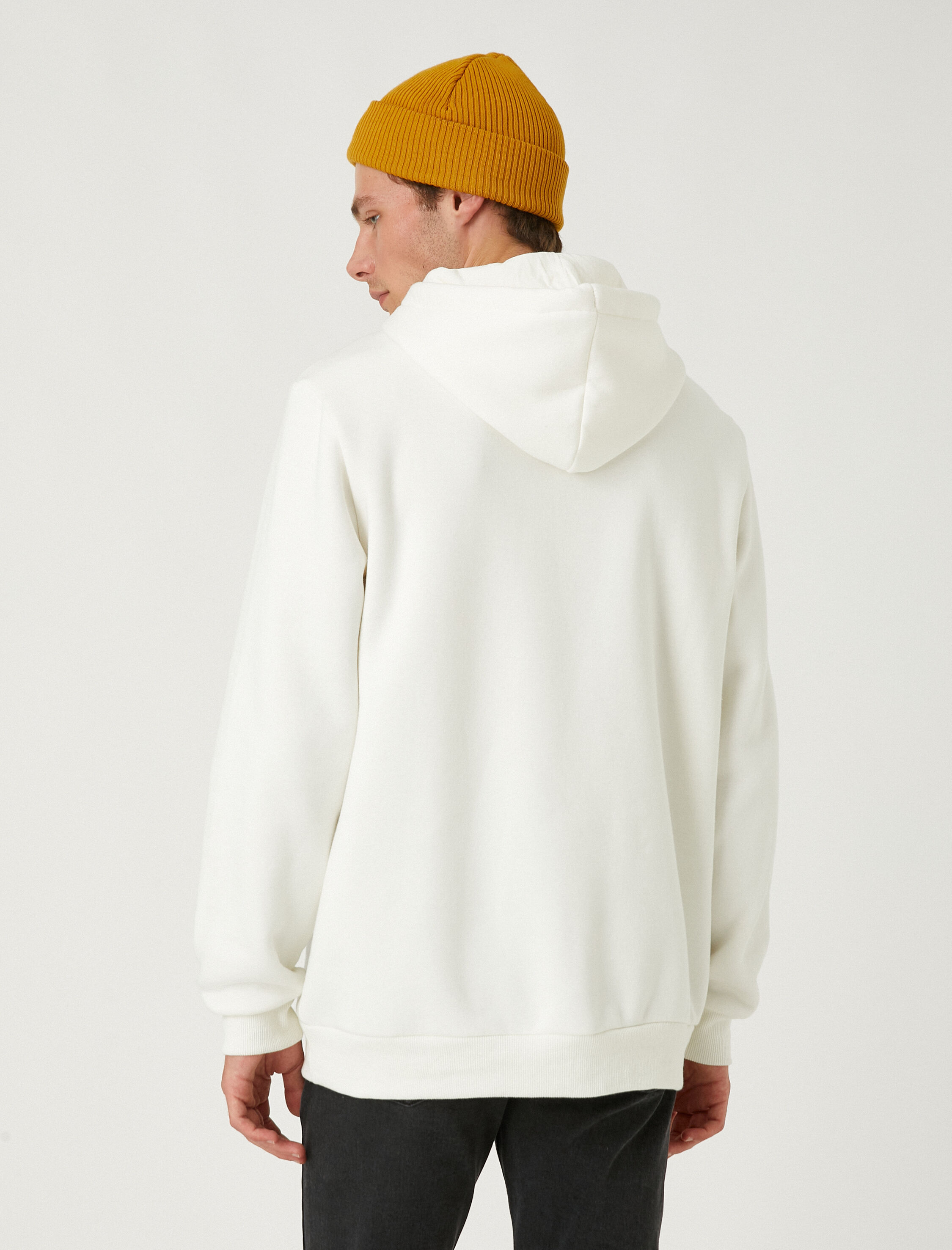   Grafiti Baskılı Sweatshirt Şardonlu Kapşonlu