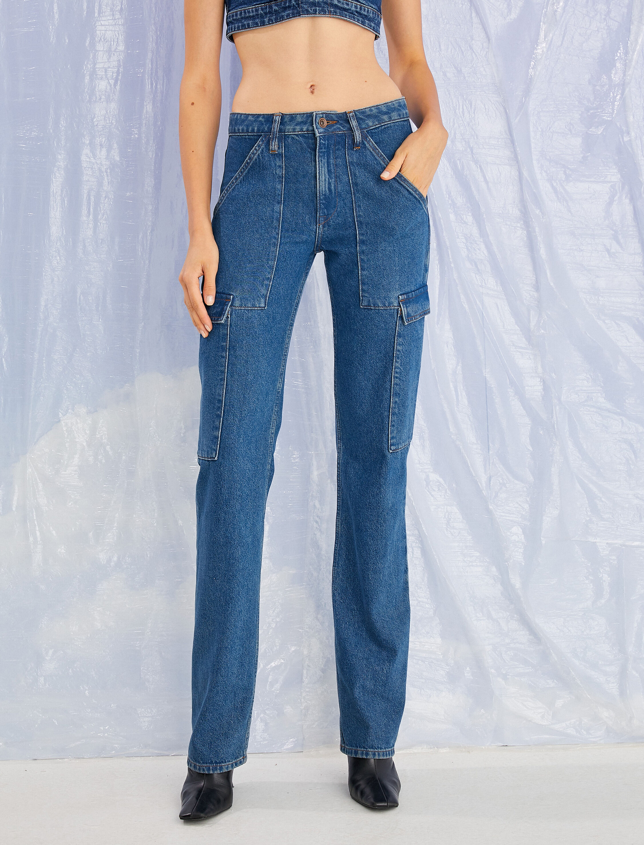   Kargo Kot Pantolon Cepli - Eve Slim Jean