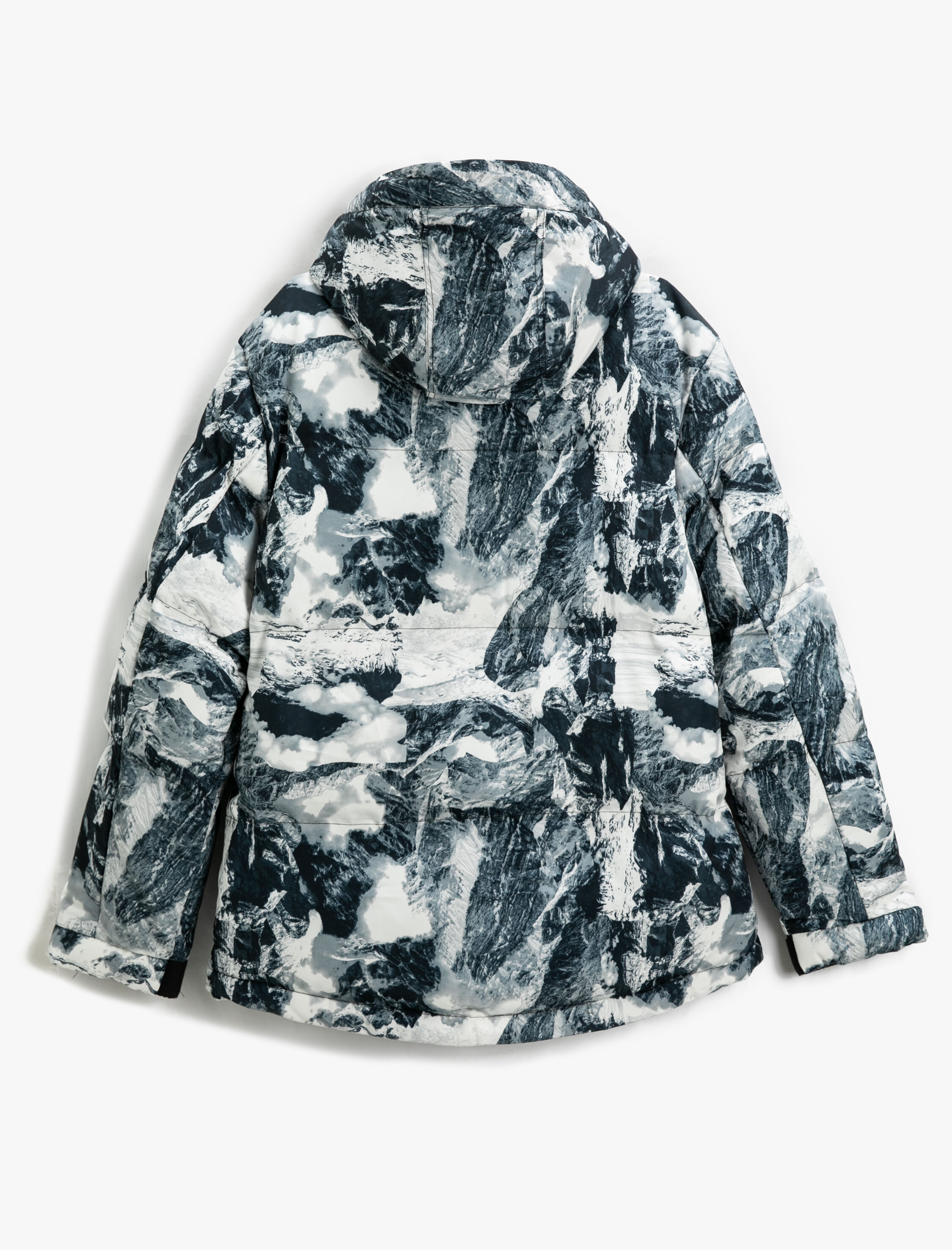 Desenli Anorak Mont Kapşonlu Su Geçirmez