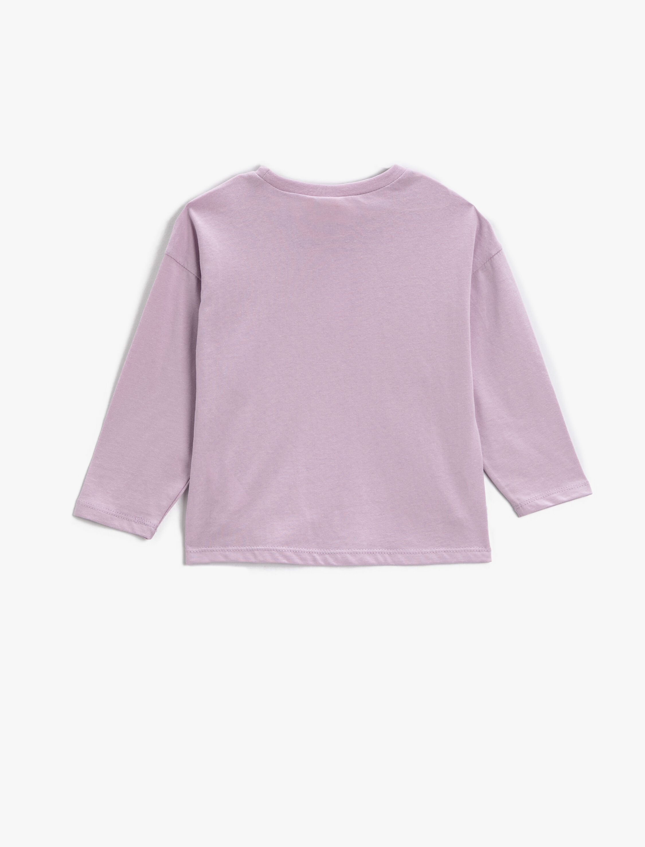  Kız Bebek Uzun Kollu Baskılı Tişört Pamuklu