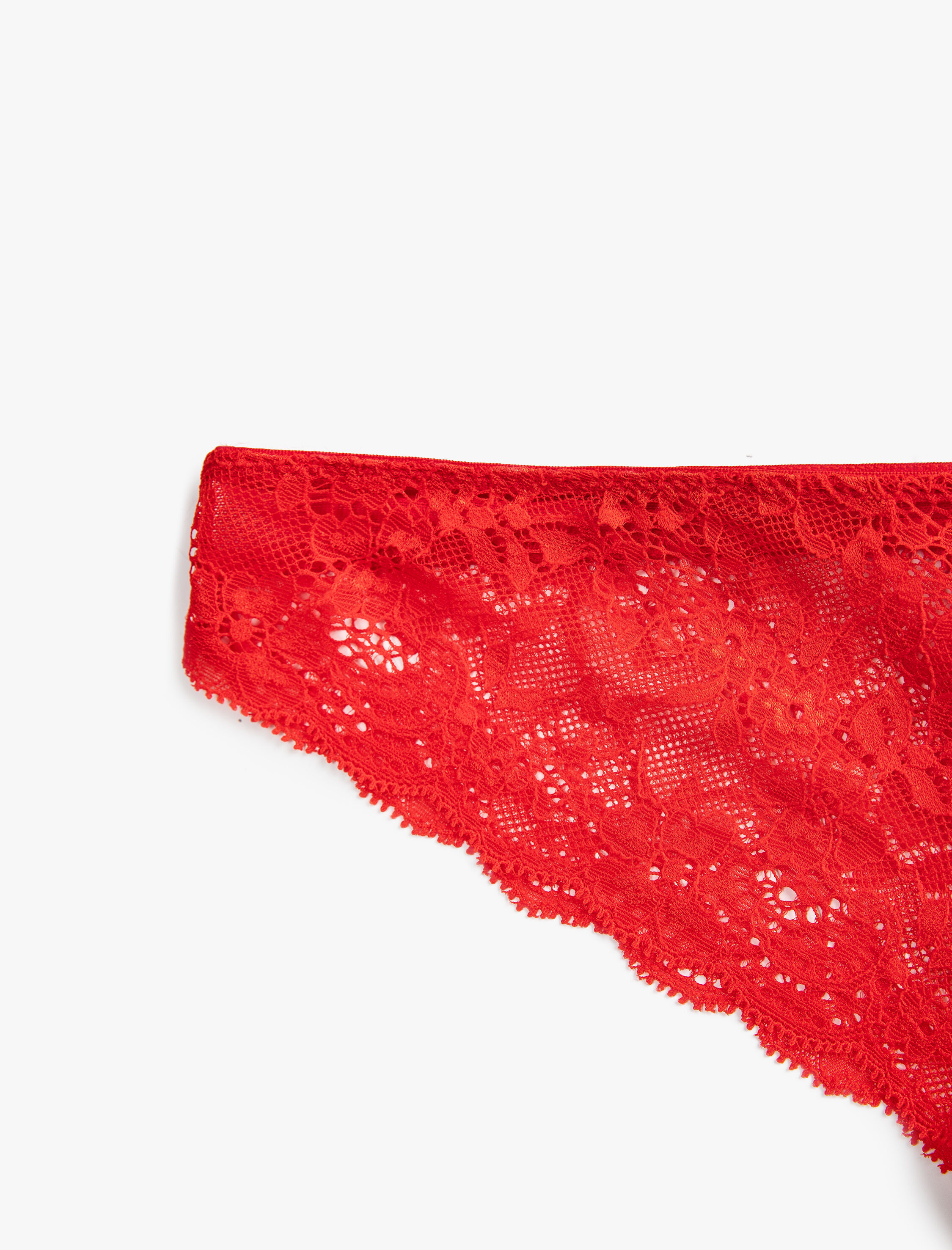   Dantelli Brief Külot Pencere Detaylı