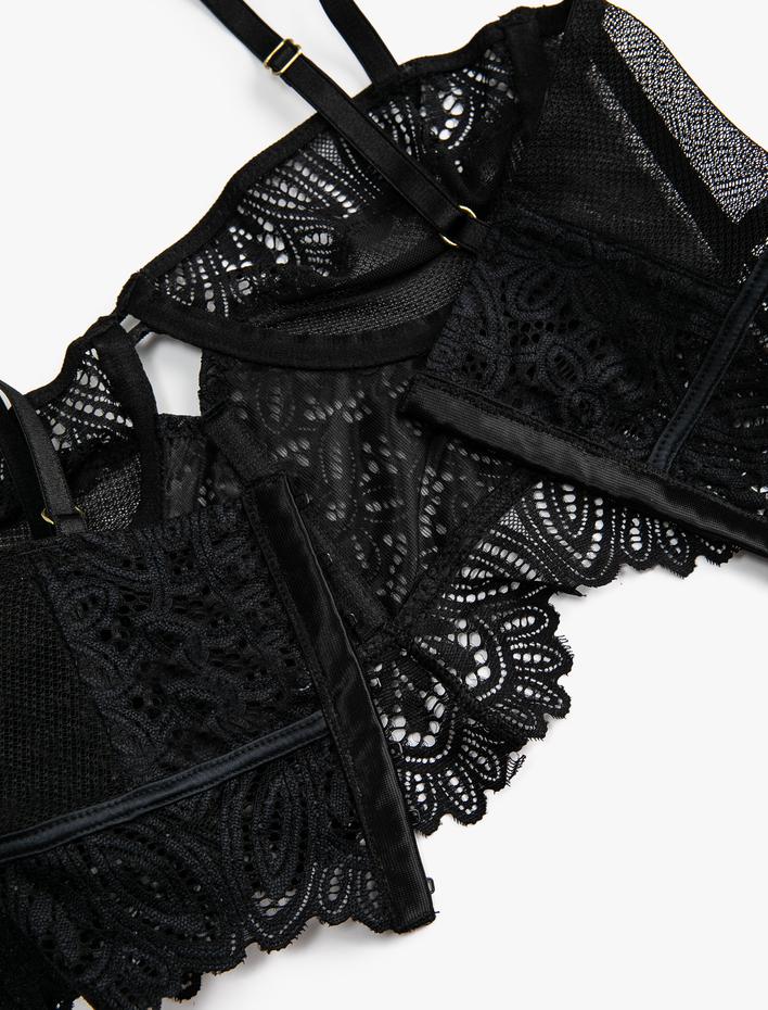  Dantelli Bralet Balenli Dolgusuz Kapsız Ayarlanabilir Askılı