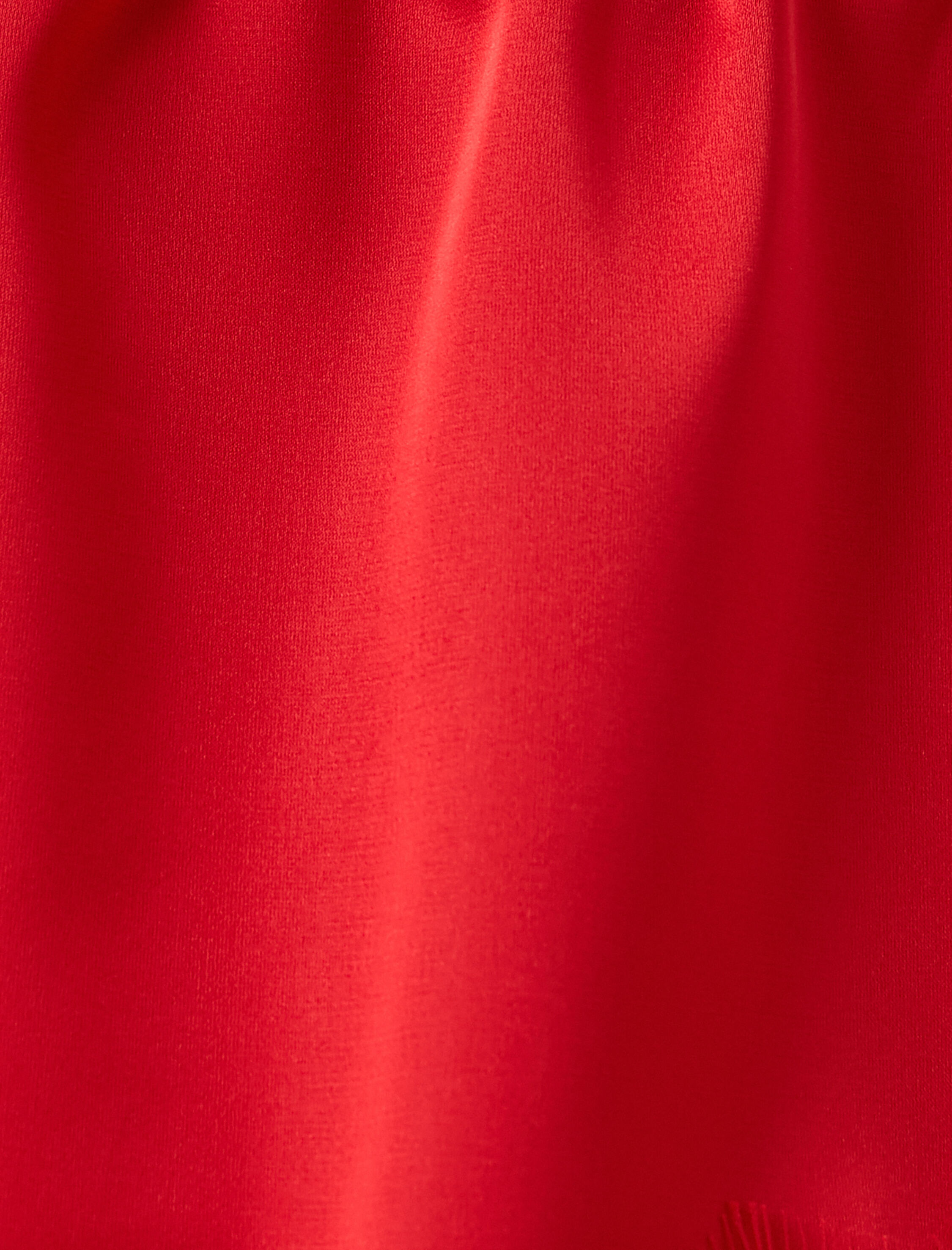 Saten Şort Pijama Altı Dantel Detaylı Beli Lastikli