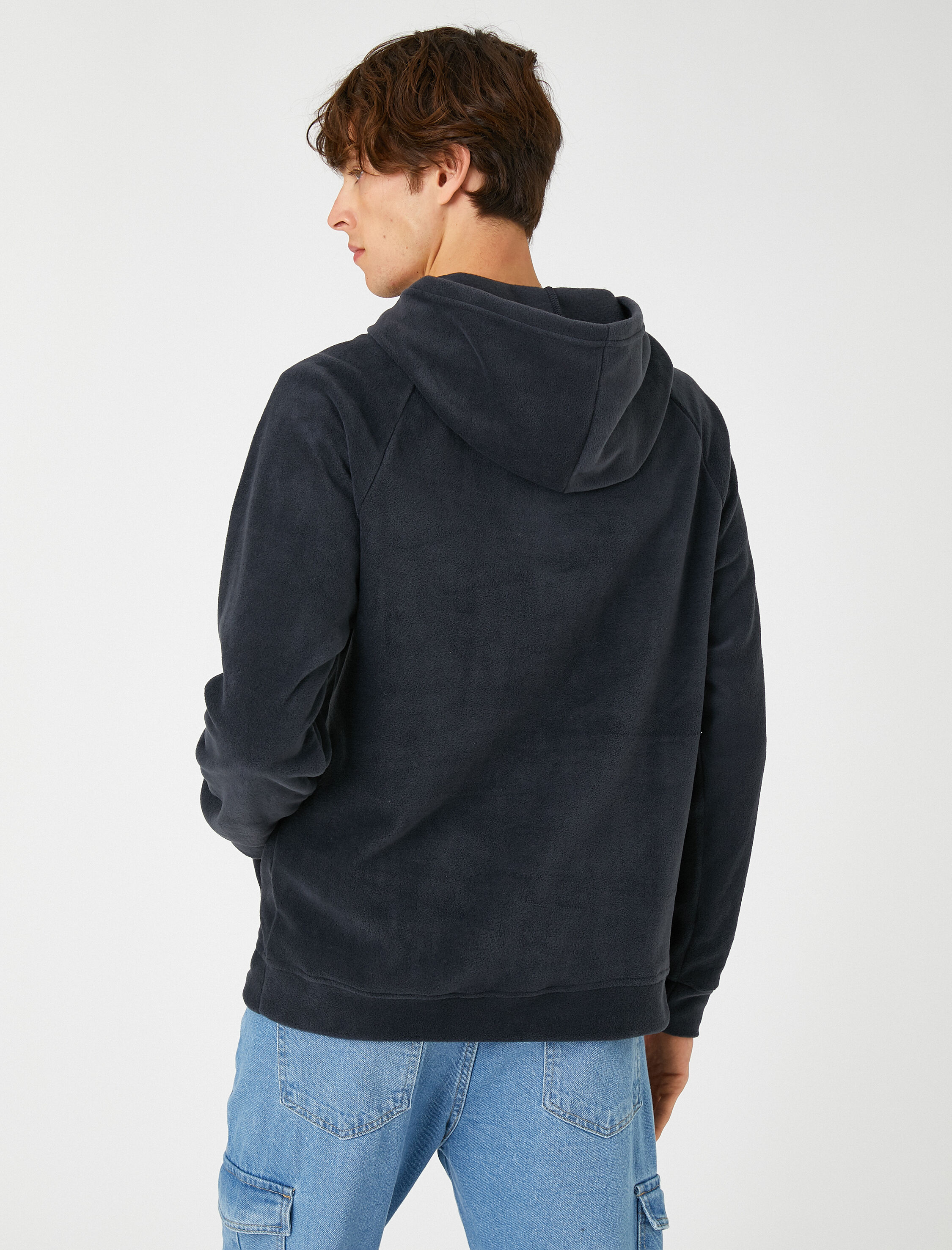   Polar Sweatshirt Kapşonlu Cep Detaylı