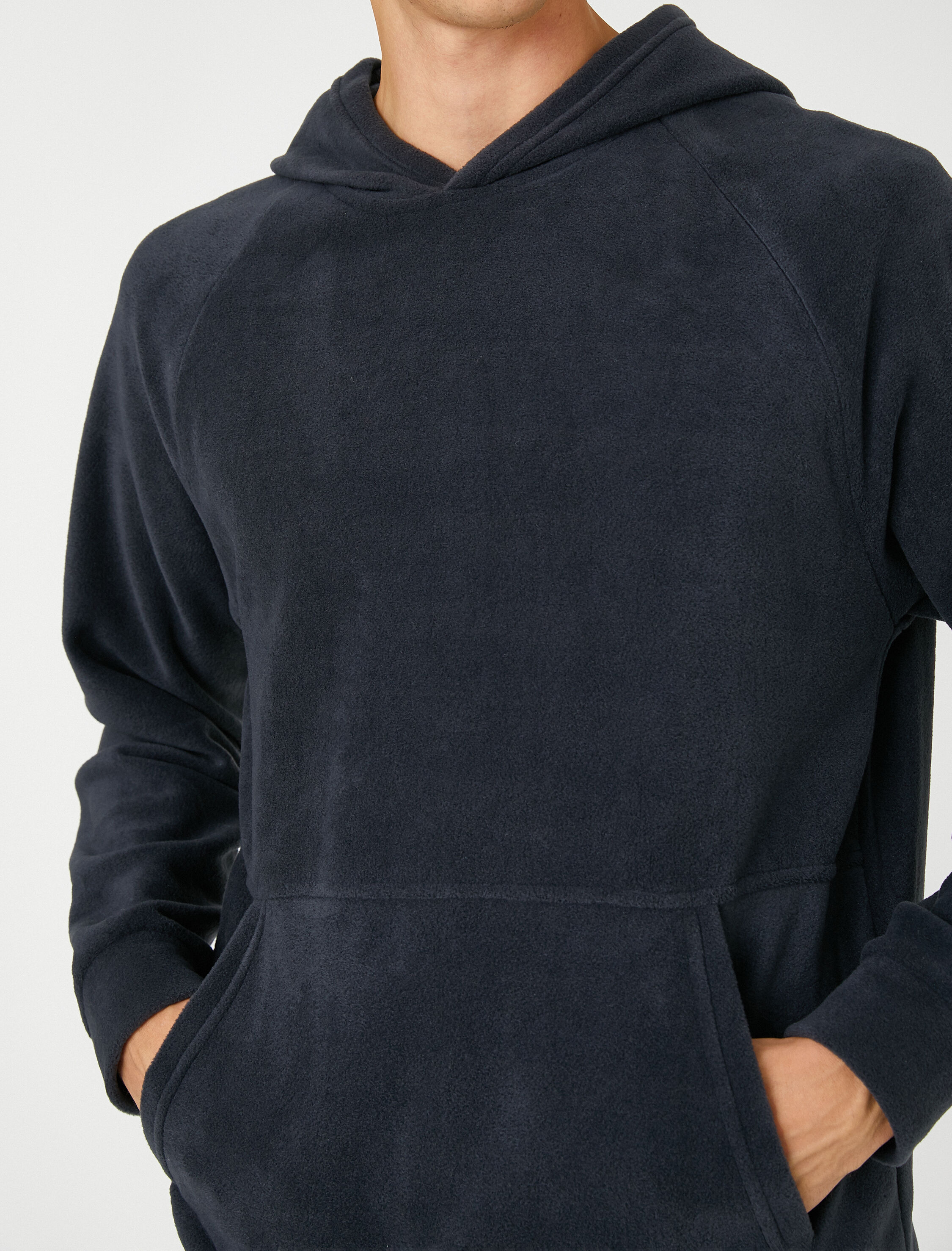   Polar Sweatshirt Kapşonlu Cep Detaylı