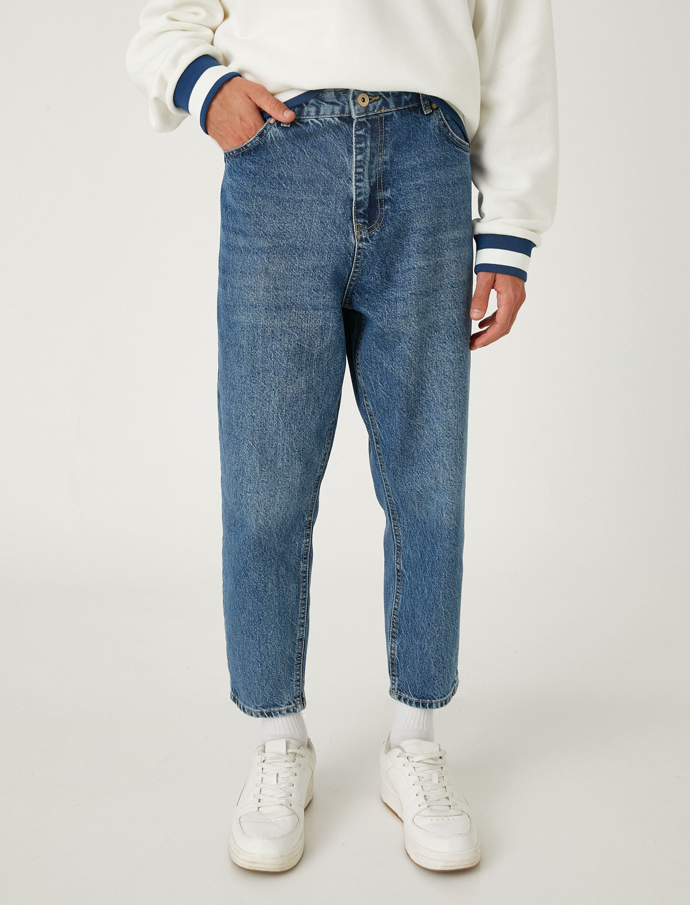   Loose Fit Kot Bol Pantolon - Steve Jean