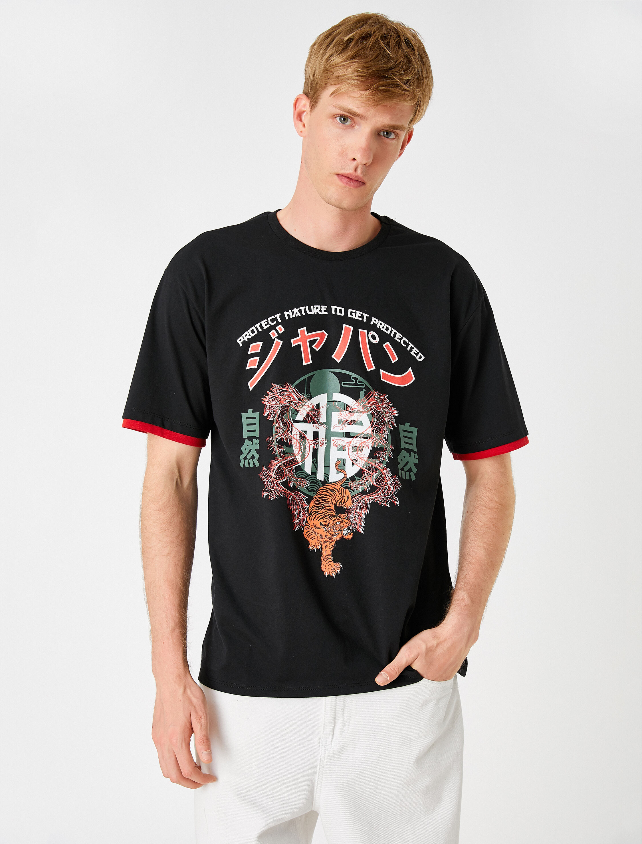   Oversize Baskılı Tişört