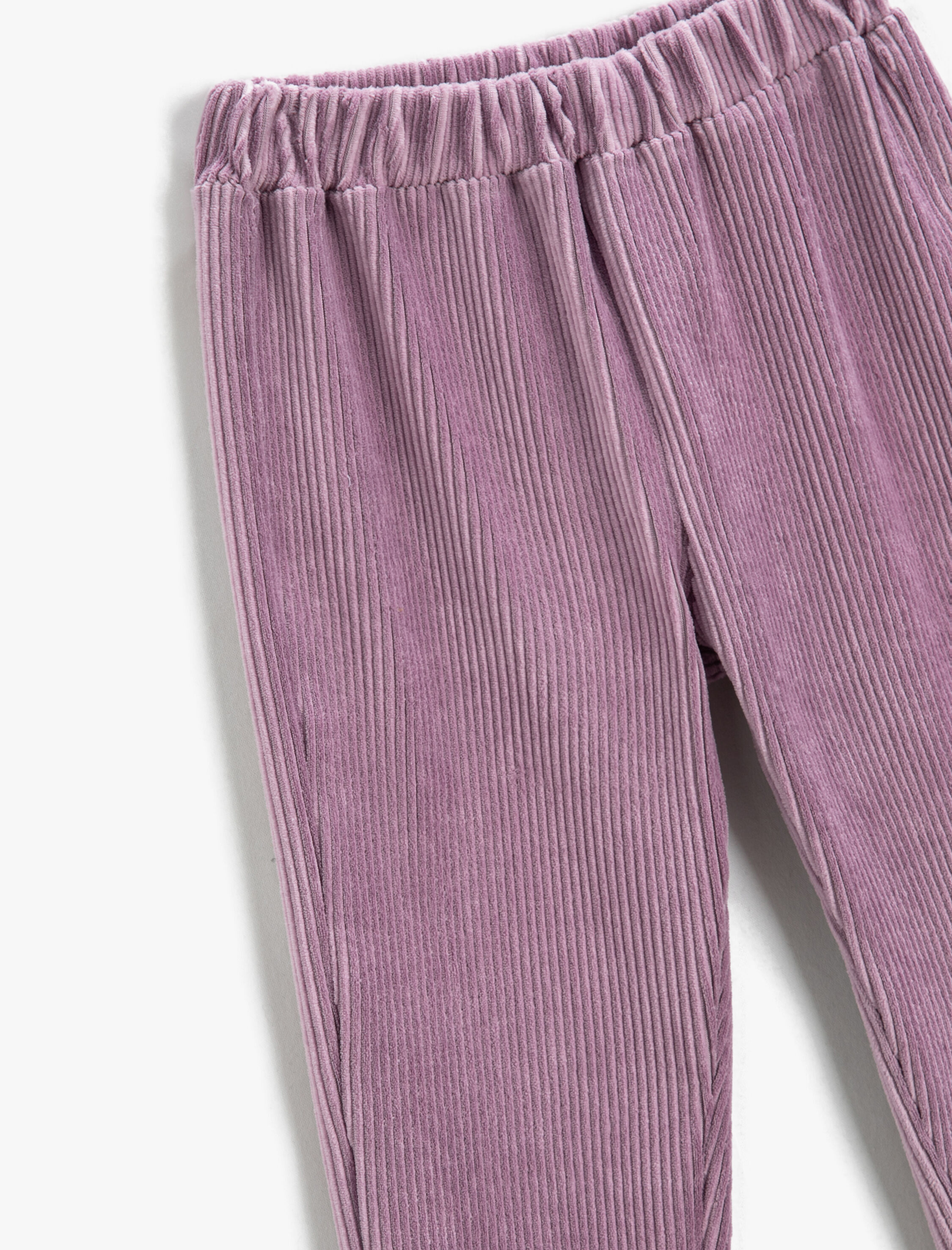 Kız Çocuk Fitilli Kadife Jogger Eşofman Altı