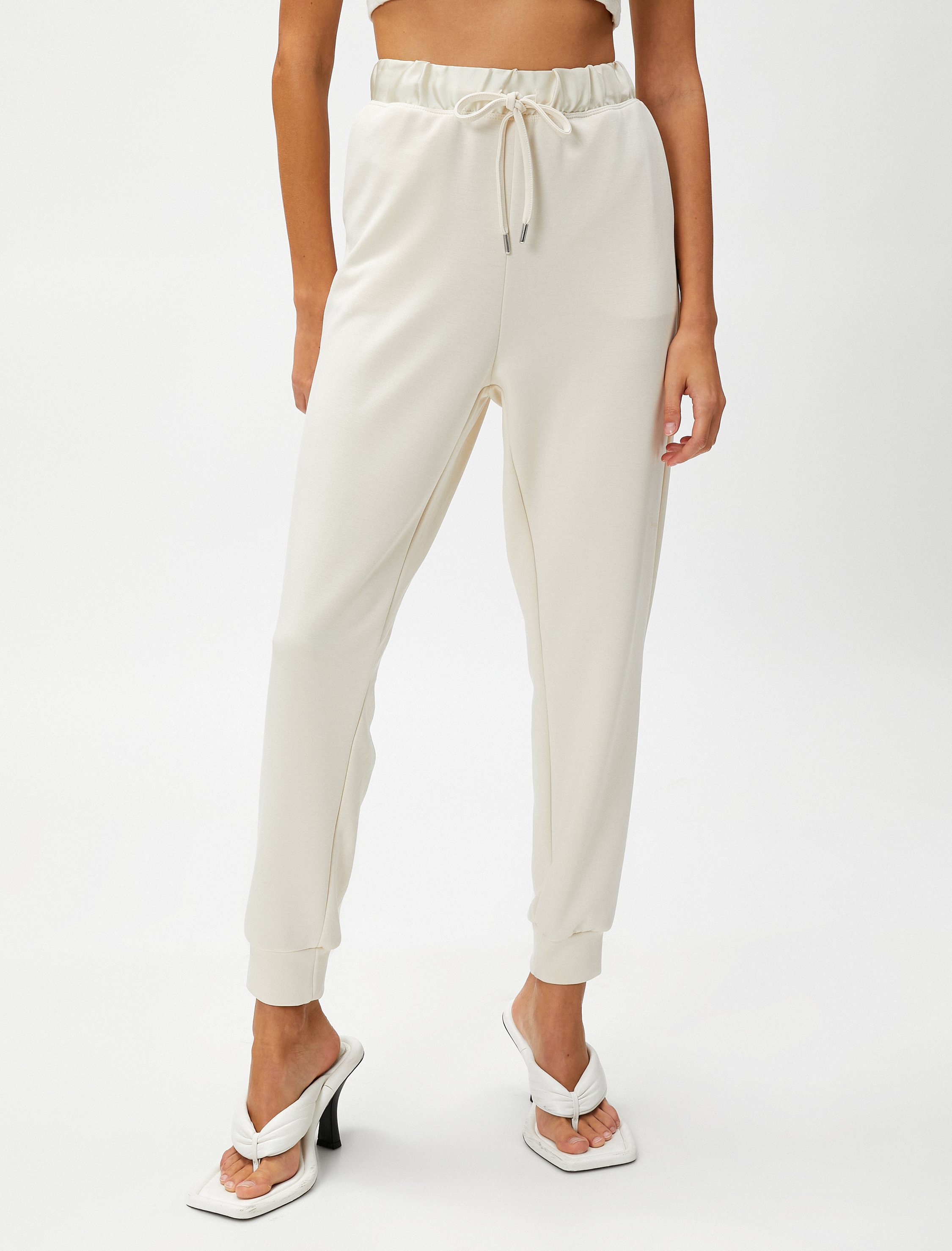   Jogger Pantolon Modal Karışımlı Beli Bağlamalı