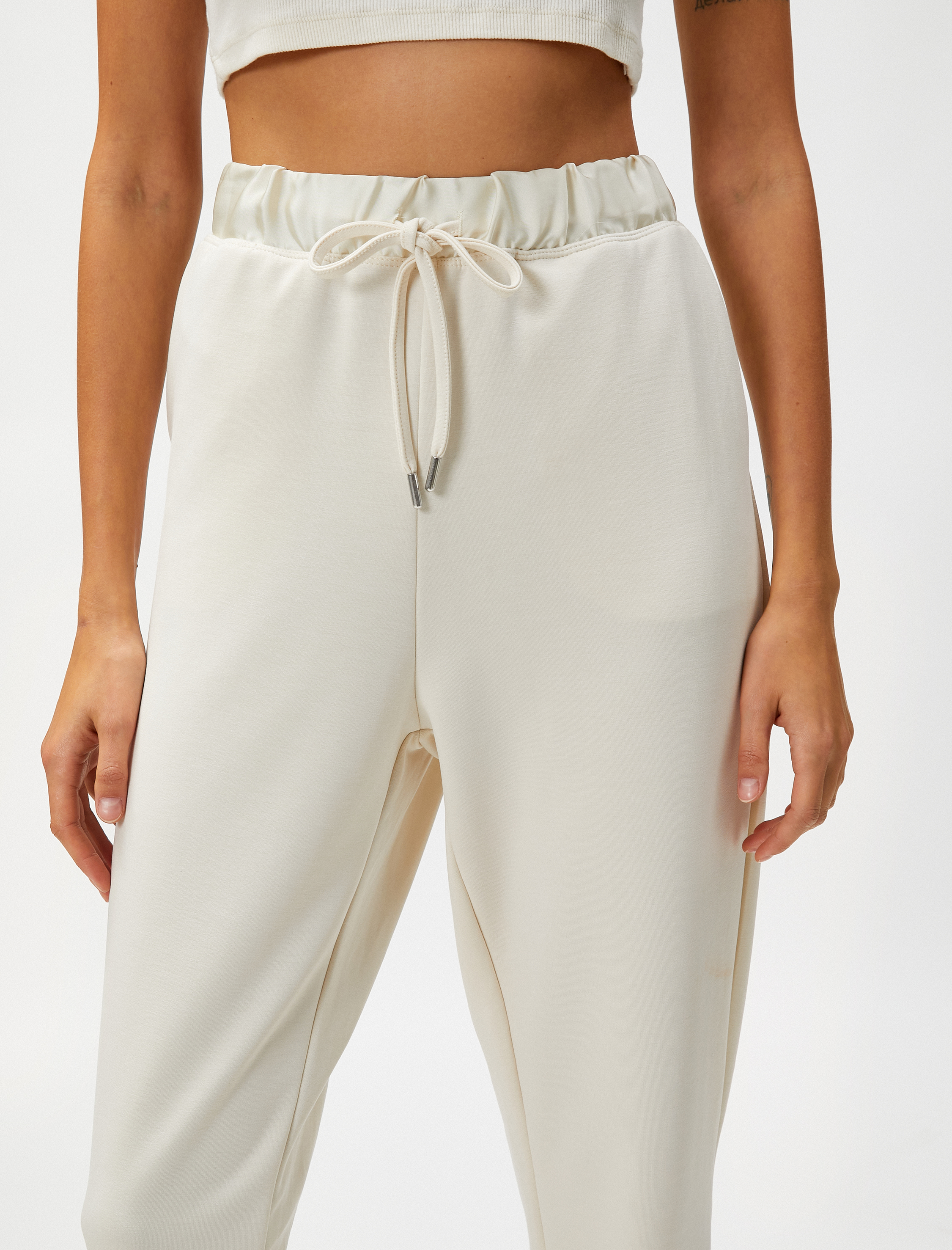   Jogger Pantolon Modal Karışımlı Beli Bağlamalı