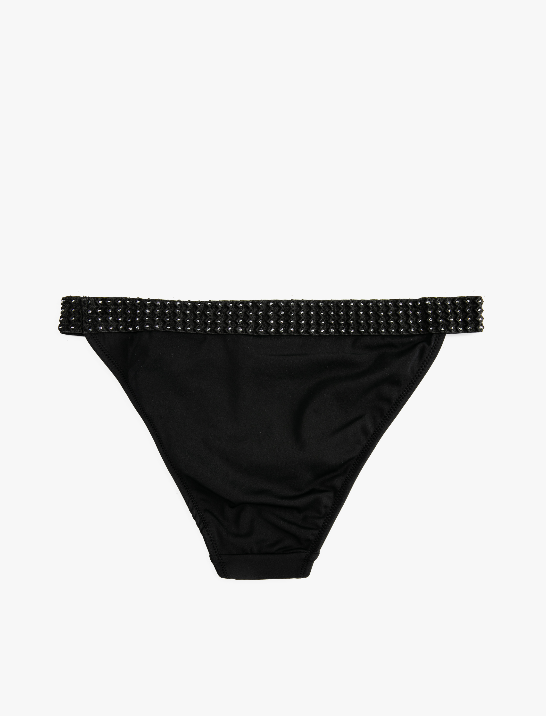   Bikini Altı Nakışlı Kalın Bel Detaylı