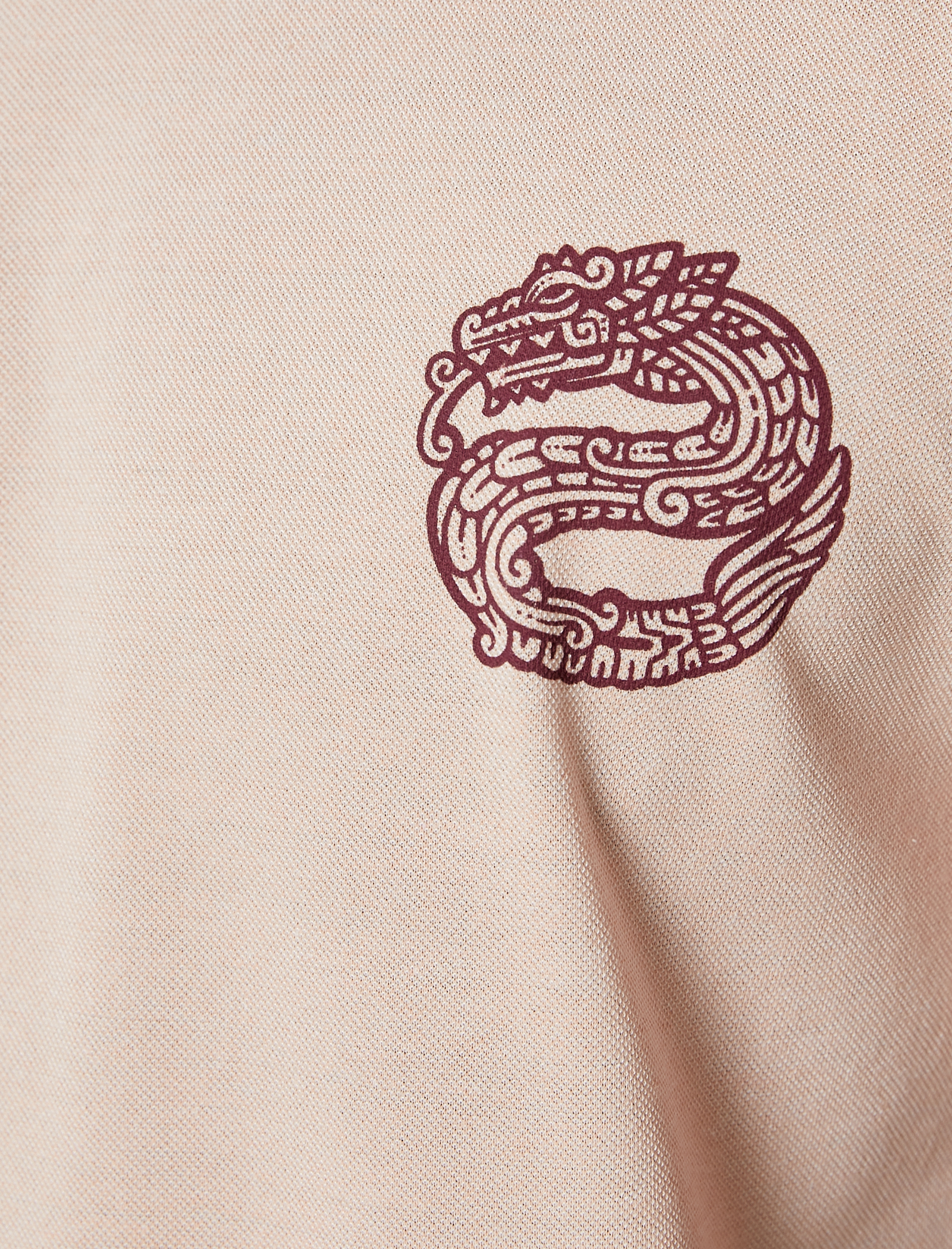   Yılan Baskılı Tişört Dar Kesim Bisiklet Yaka Kısa Kollu